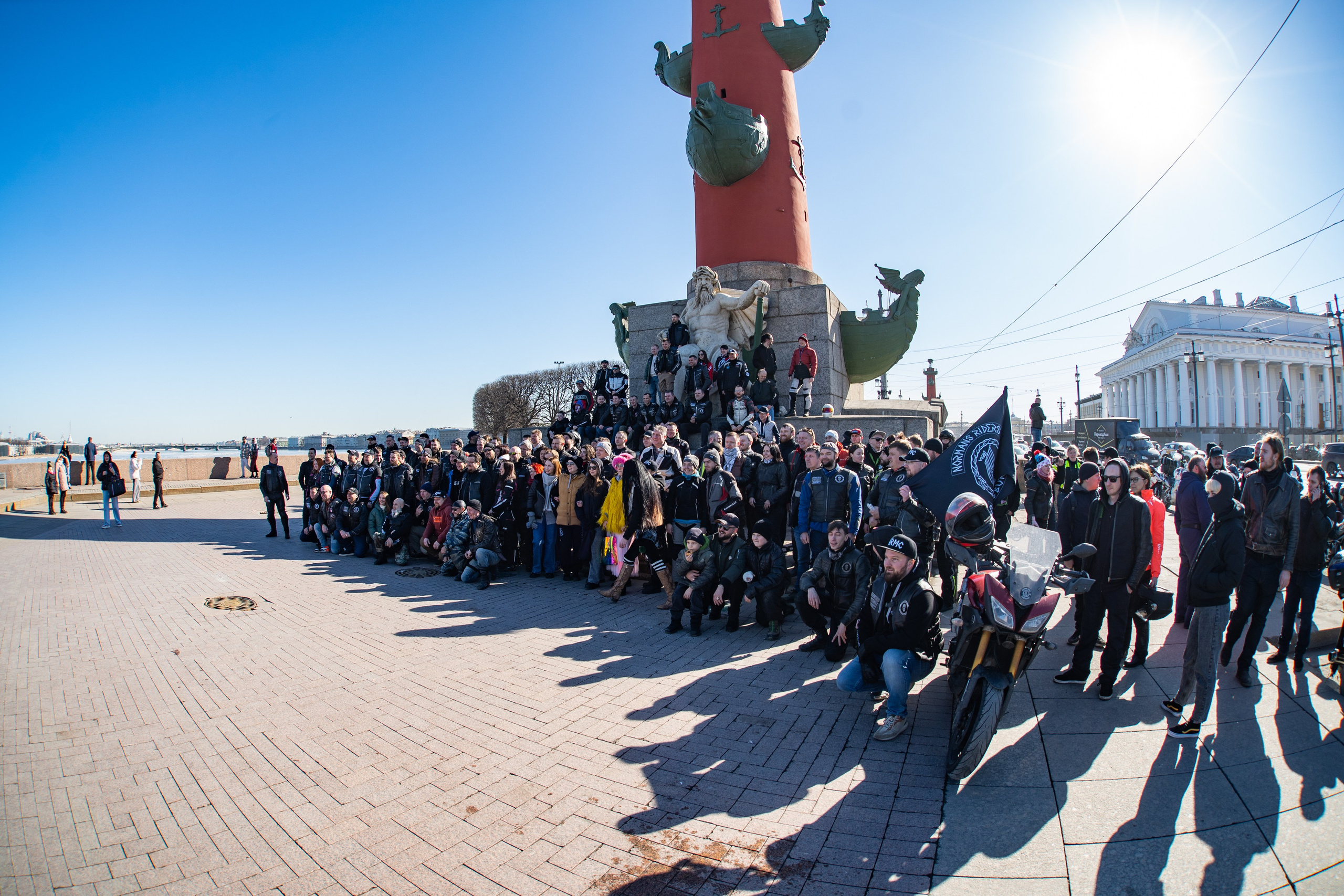 Весенний прохват мотоклуба Normans Riders MC. Концертный и репортажный фотограф в Санкт-Петербурге Слава Пахомов