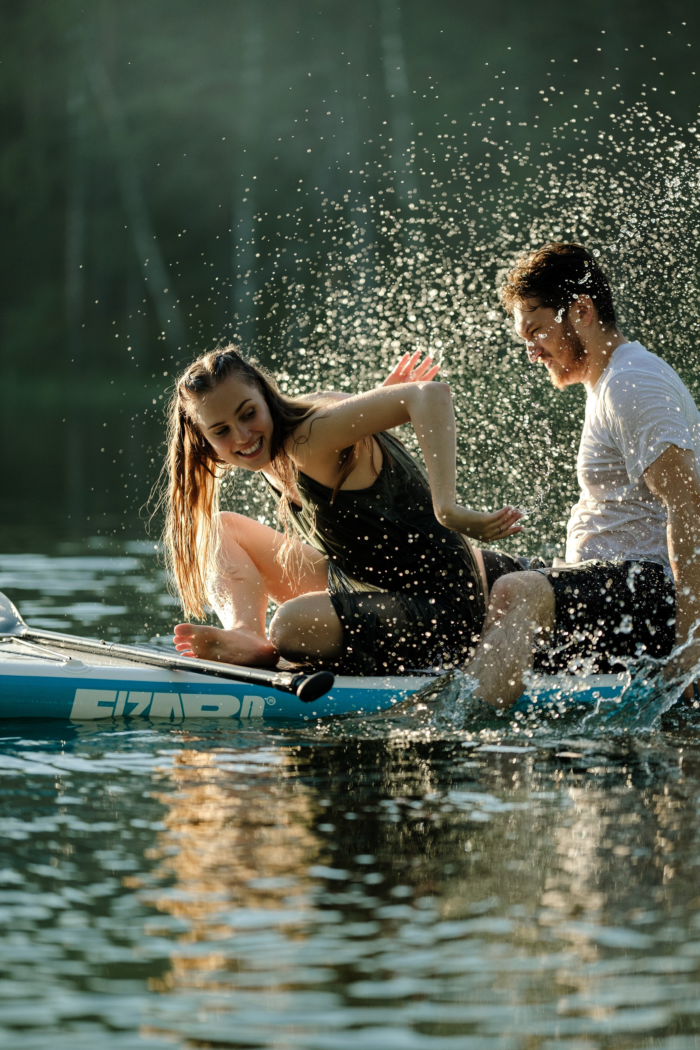 Петя и Лина, на сапах. Интерьерный фотограф и видеограф в Санкт-Петербурге Вадим Балбашевский