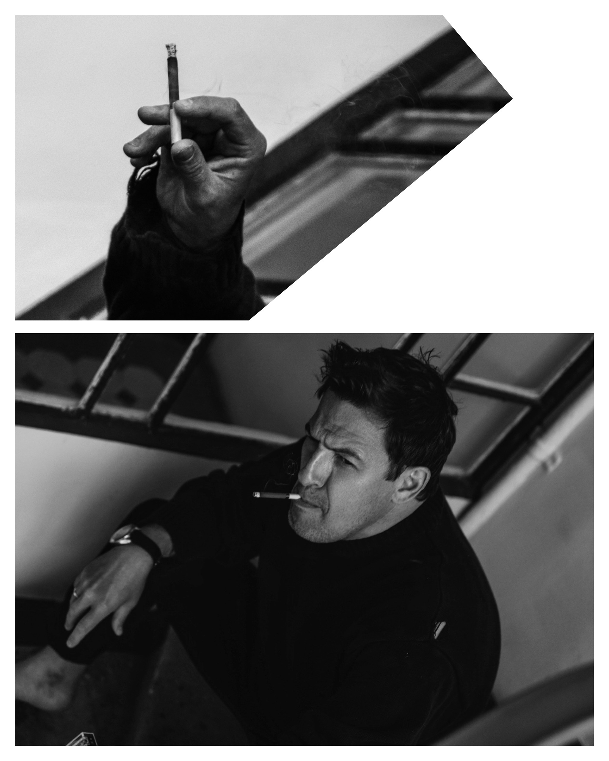 фотосессия мужчины в подъезде