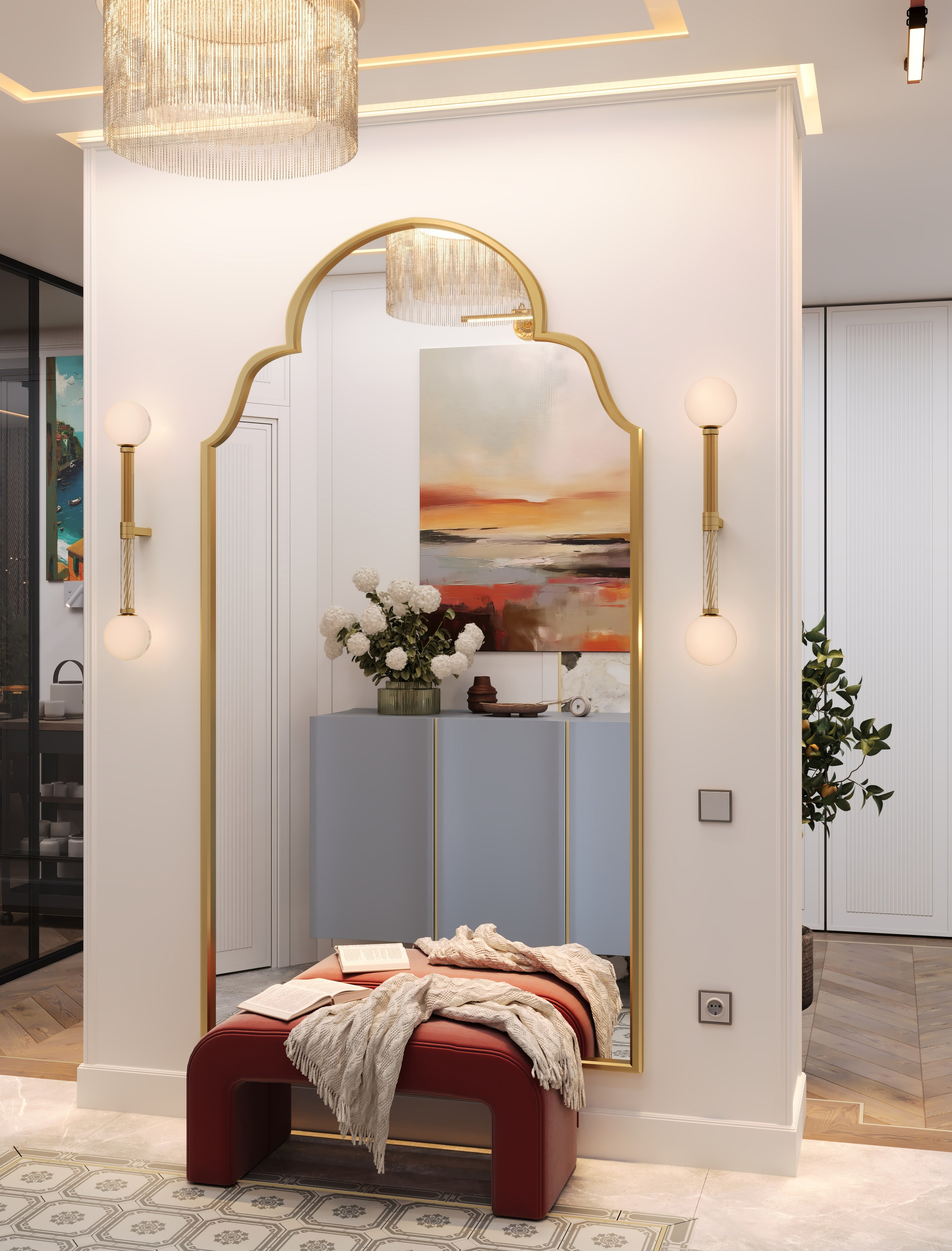 3D Визуализация квартиры пгт Заречье 62.7 m². Заказать 3Д визуализацию интерьеров — Дарья Веденёва