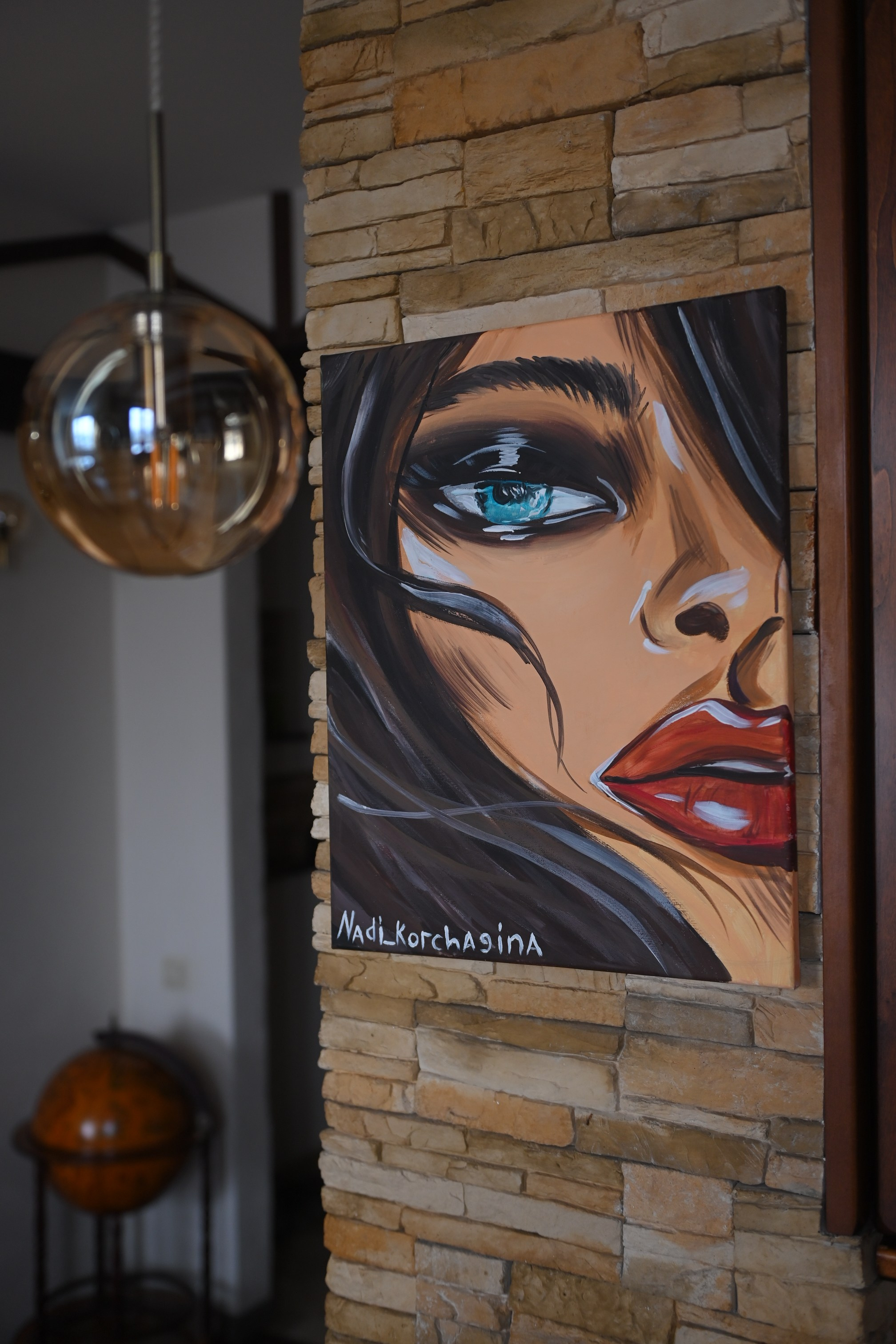 Девушка. Художник интерьерных картин на заказ в Москве Nadi_Korchagina