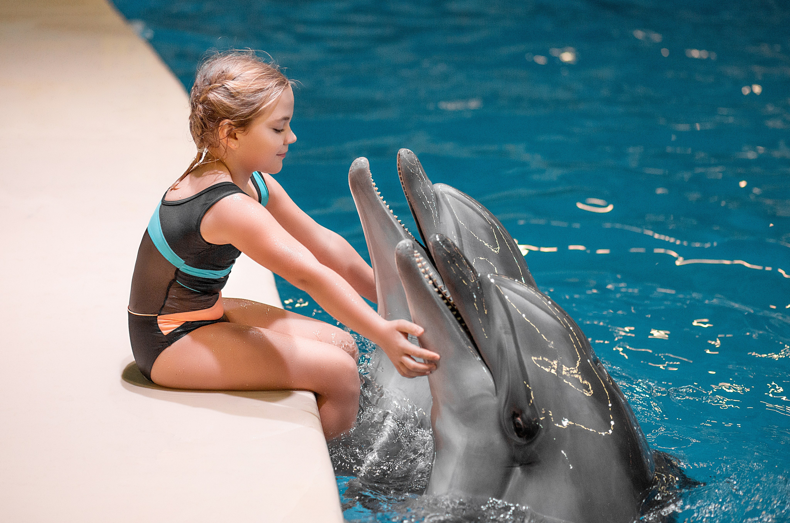 Василиса и дельфины. Фотосессия с лошадьми в Нижнем Новгороде