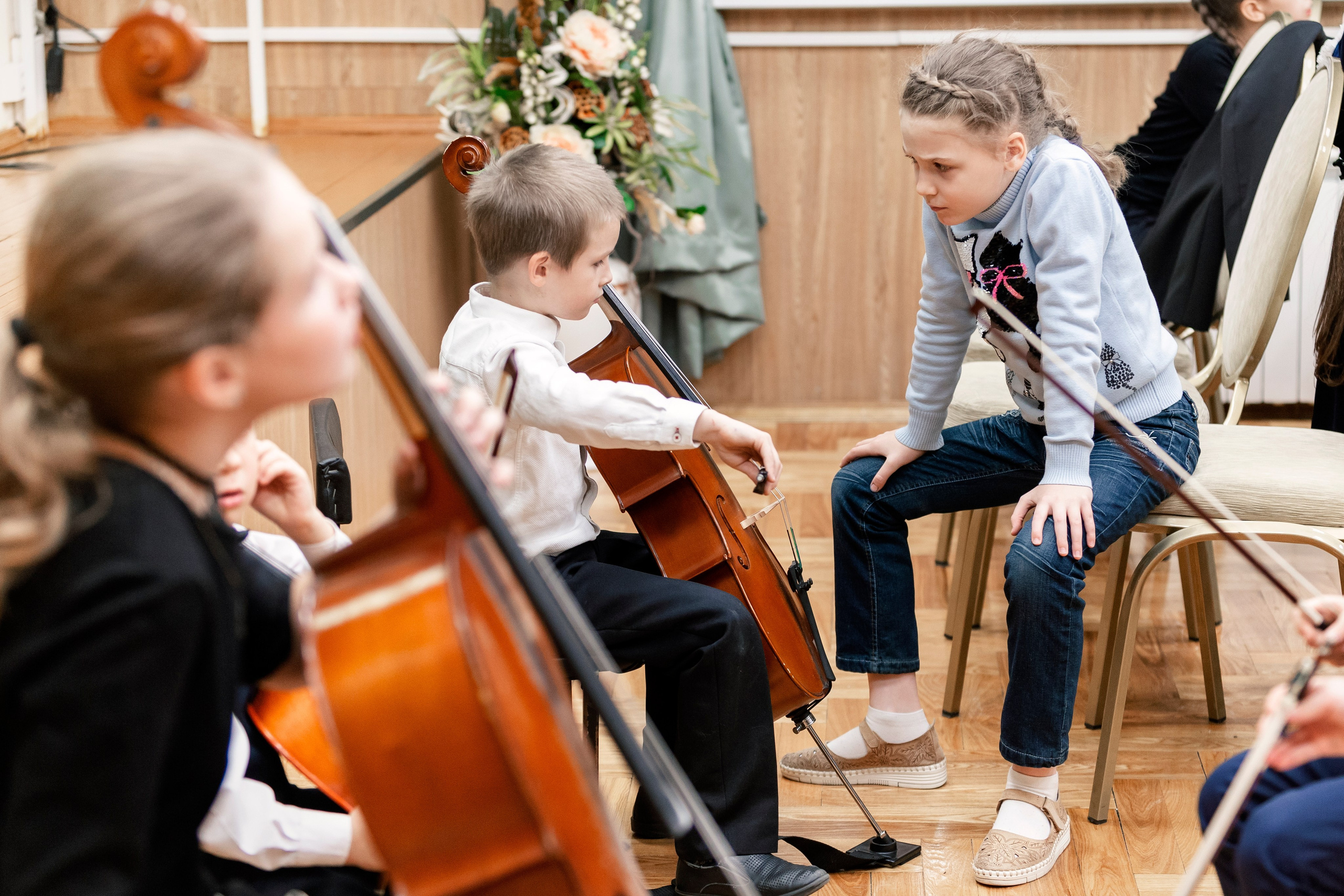 Музыкальный концерт струнных инструментов. Репортажный фотограф в Москве