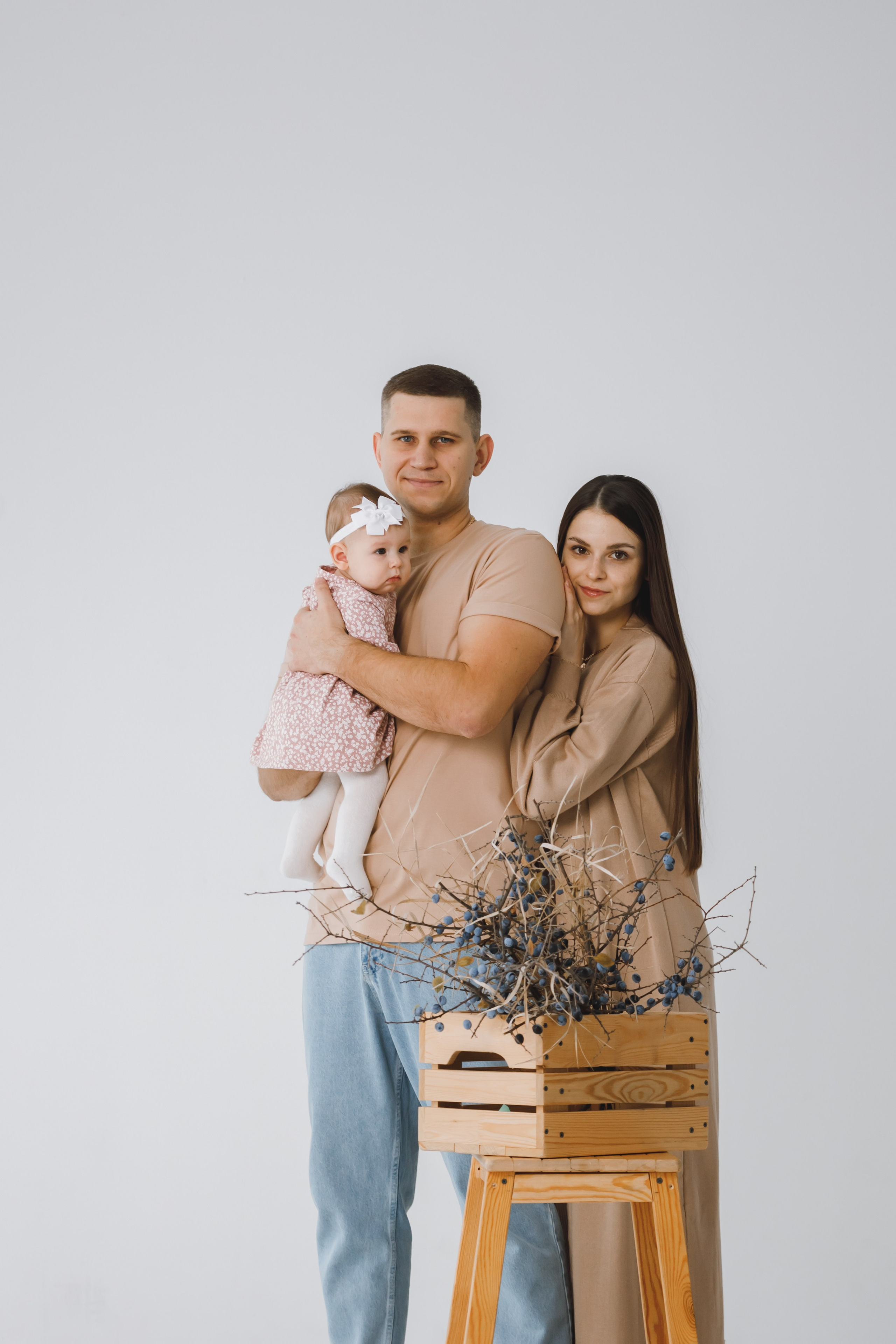 Семейная студийная фотосессия. Свадебный и семейный фотограф в Краснодарском крае Мария Данилкина