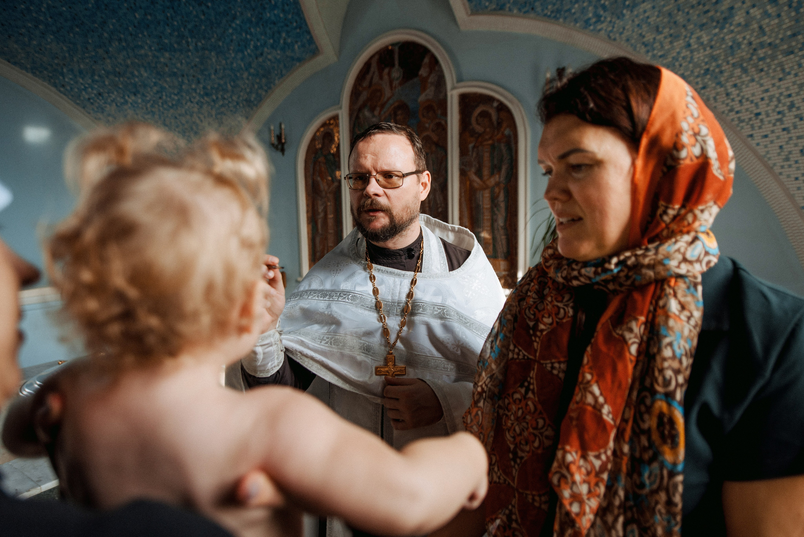 Крещение Софии. Семейный документальный фотограф в Волгограде Мариэта Додина