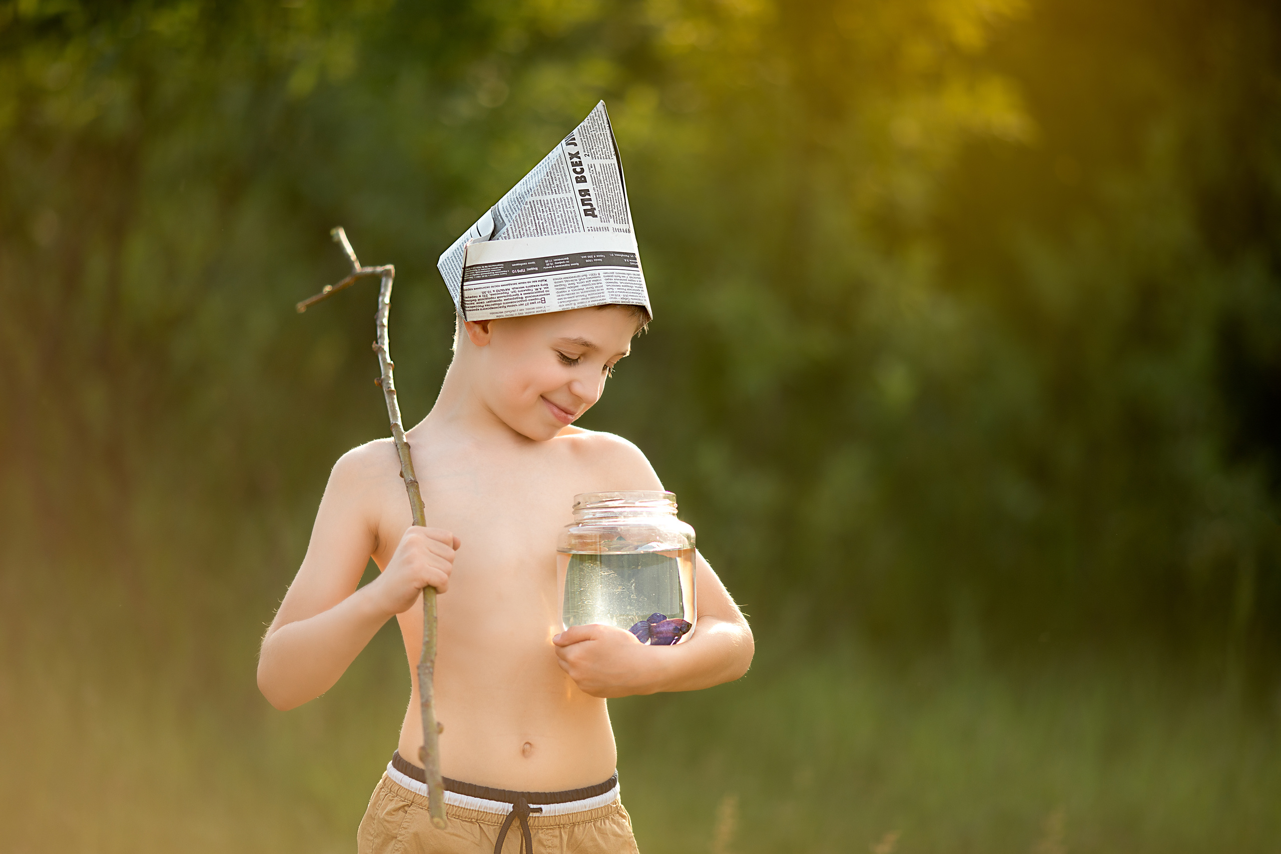 Рыбацкая история. Детский и семейный фотограф в Красноярске Елена Коровкина