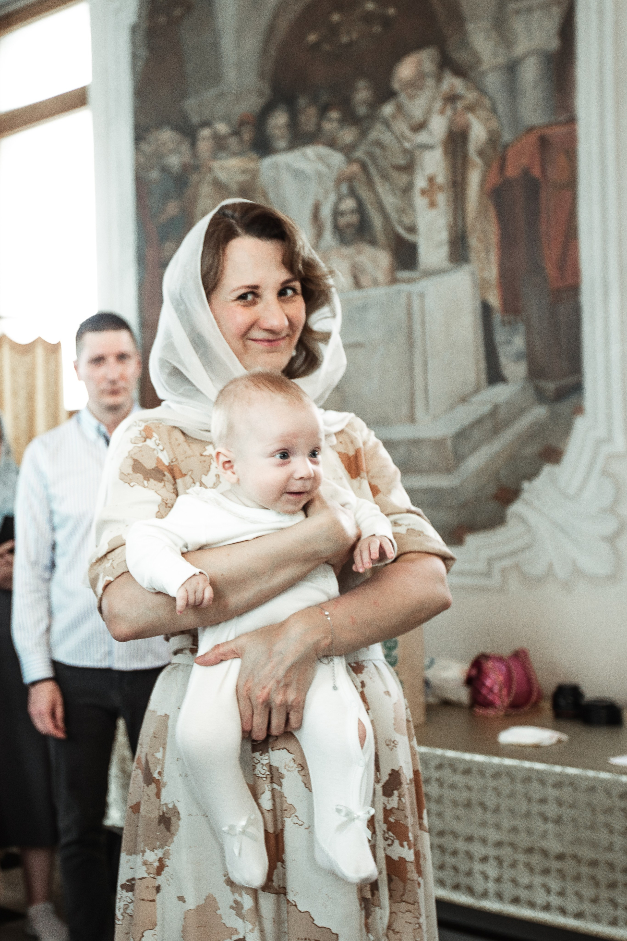 Крещение Николая в Елоховском Соборе. Фотосессии в Москве - фотограф Неонилла Ленко