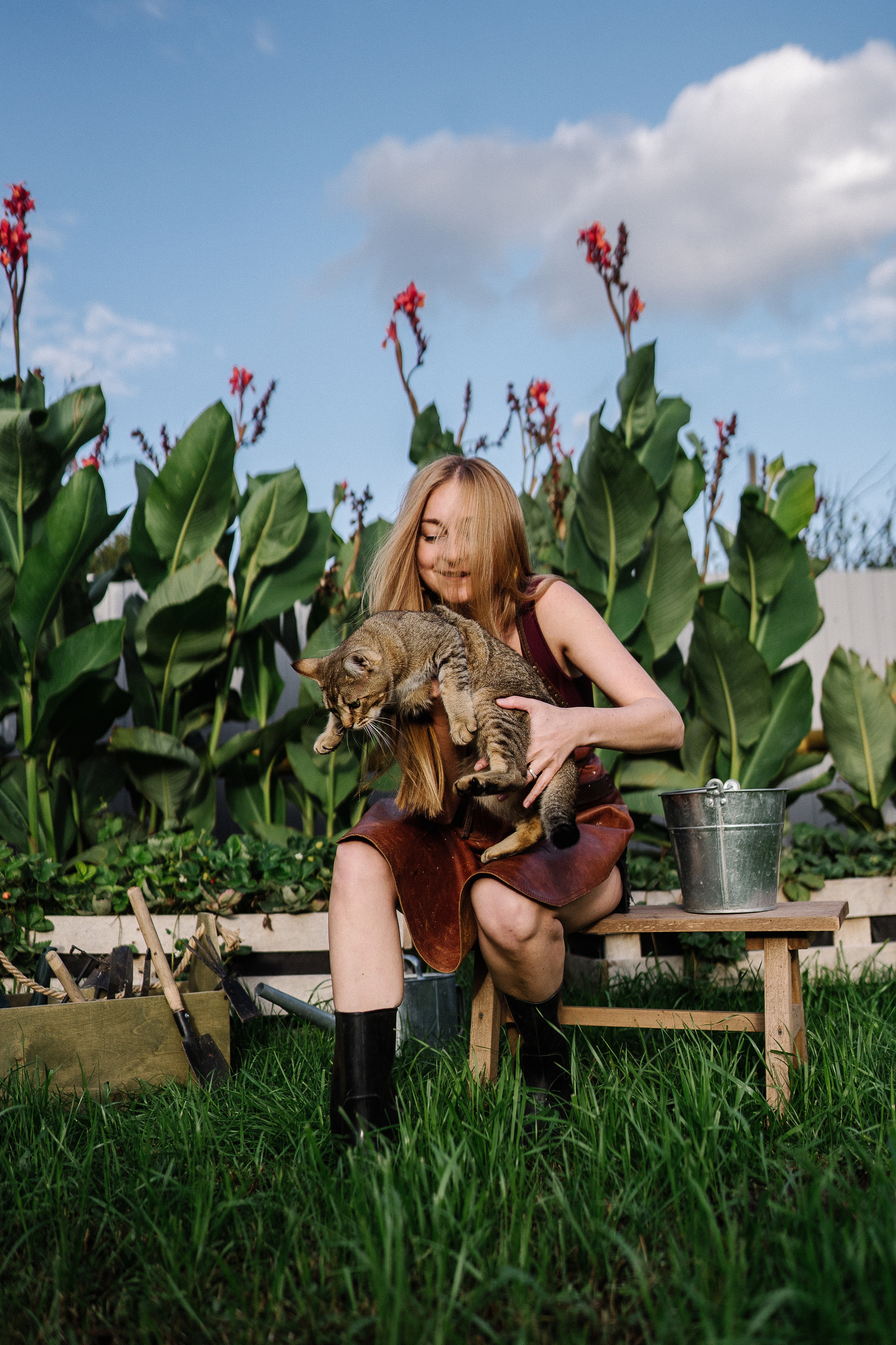 Кристина на даче. Семейный и детский фотограф в Краснодаре