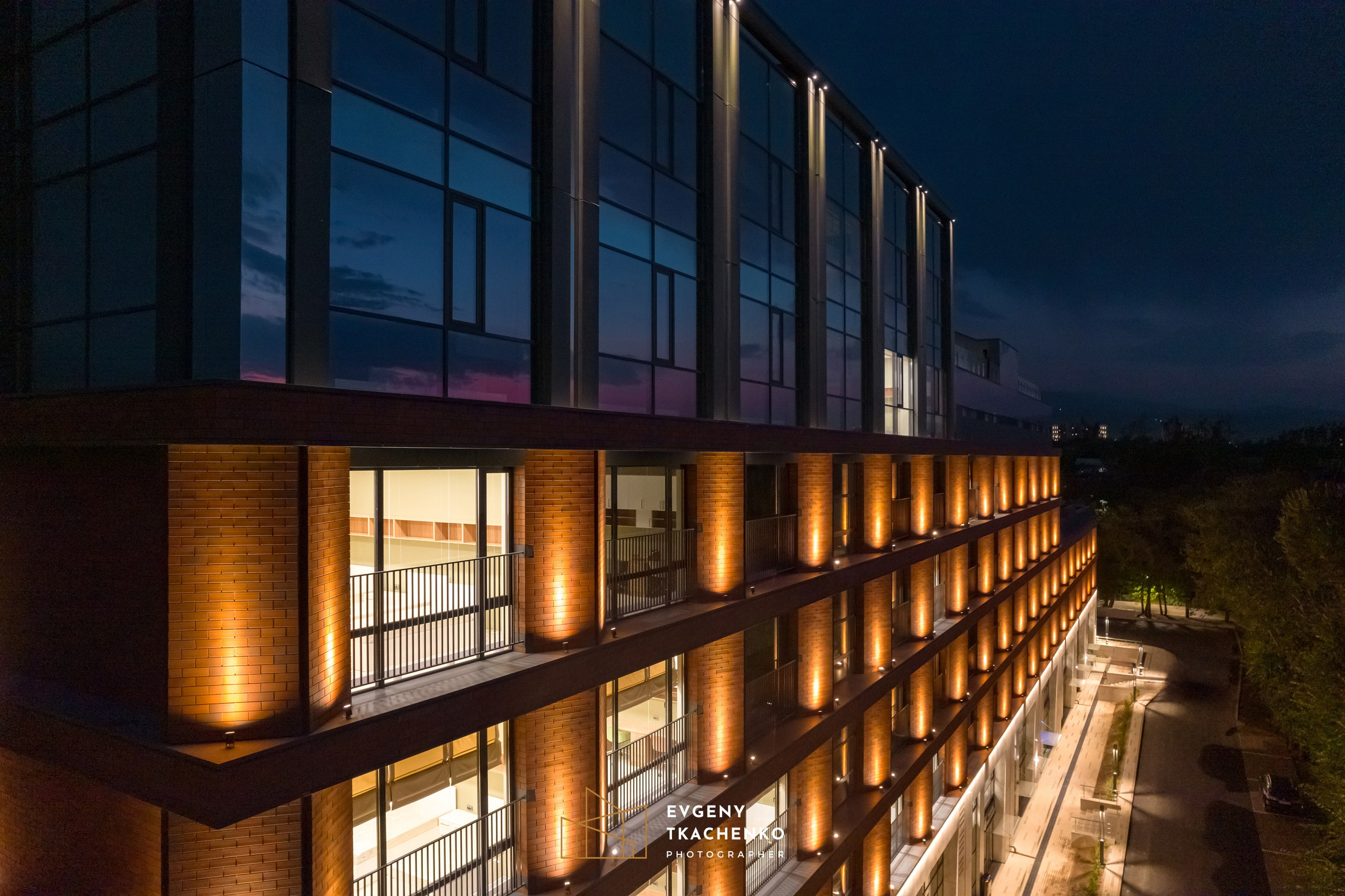 Общежитие университета NarXoz в Алматы. Архитектурный и интерьерный фотограф в Казахстане