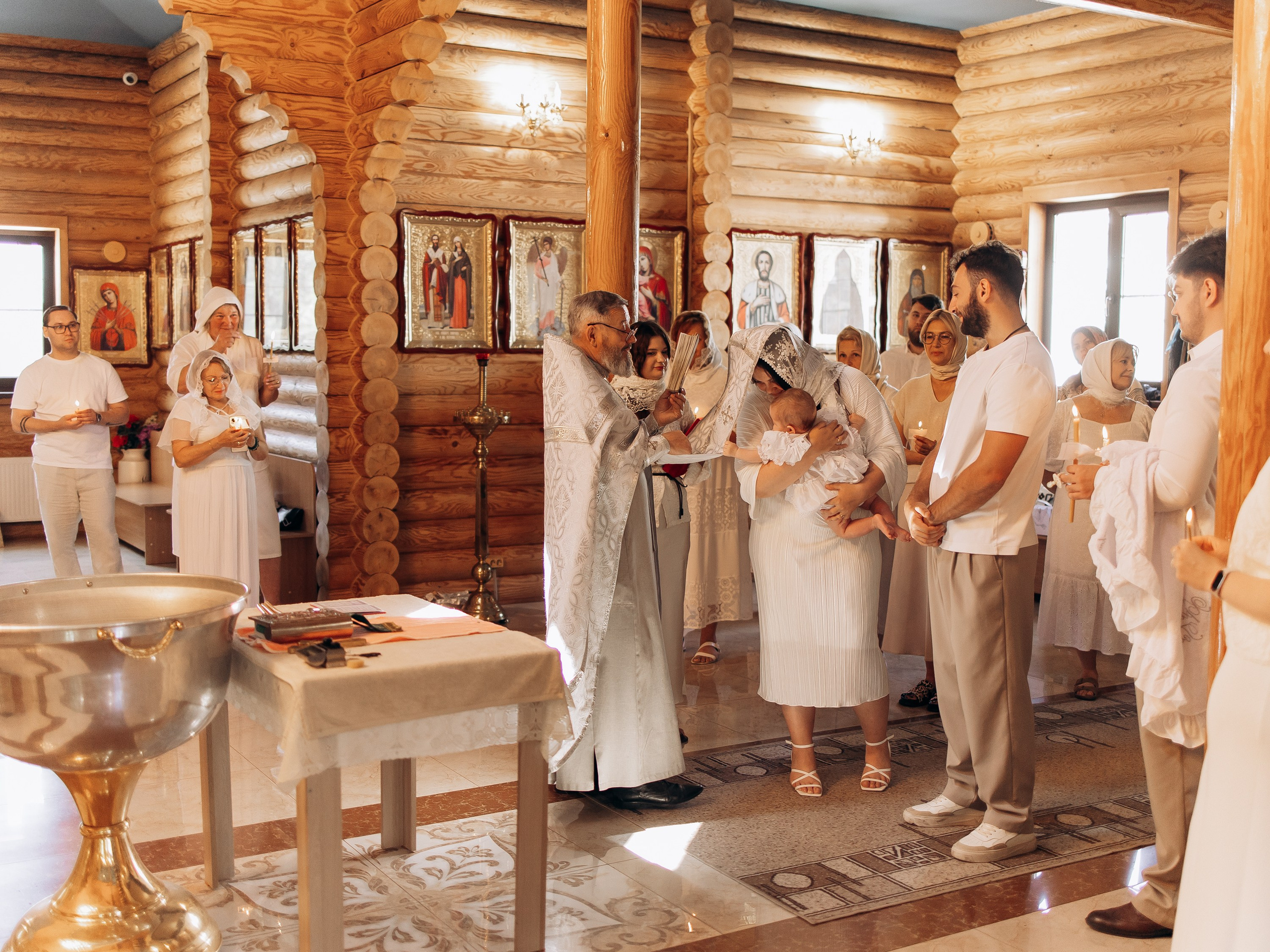 Таинство Крещения Татии. Семейный фотограф в Краснодаре Храмова Анна