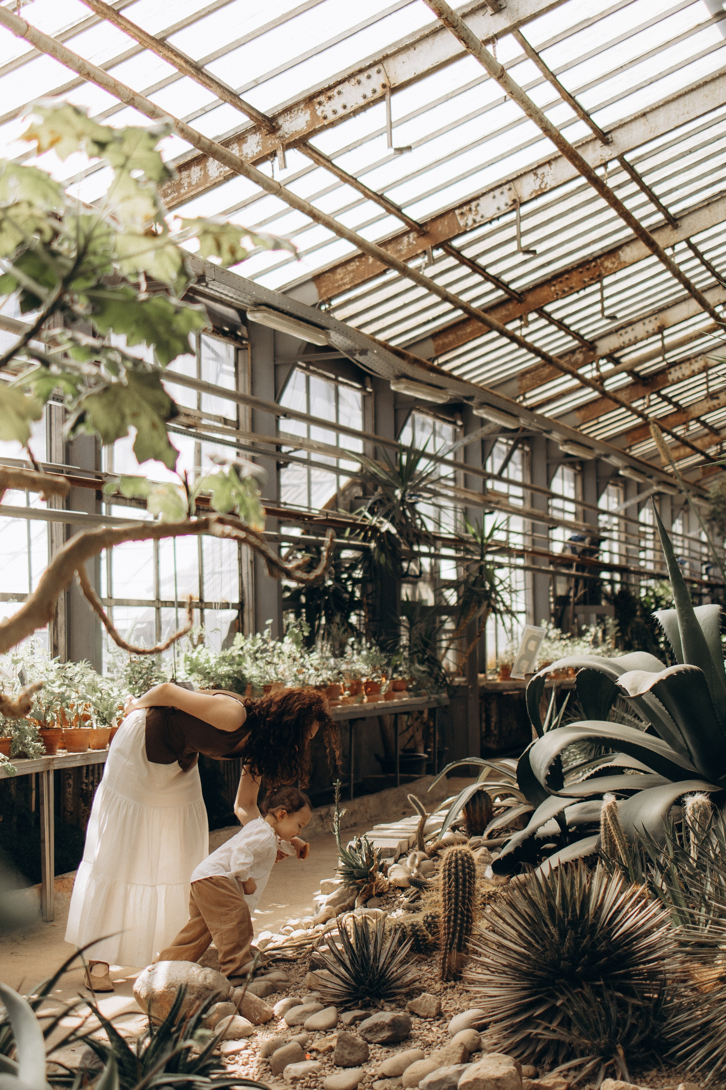 Прогулка по оранжерее. Семейный фотограф в Москве Ксения Аганина