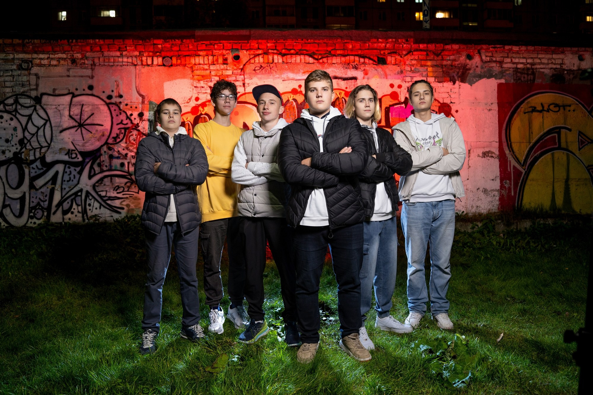 Ночная съёмка для выпускного альбома гимназии Универс. СИГМА | Студия выпускных альбомов Красноярск