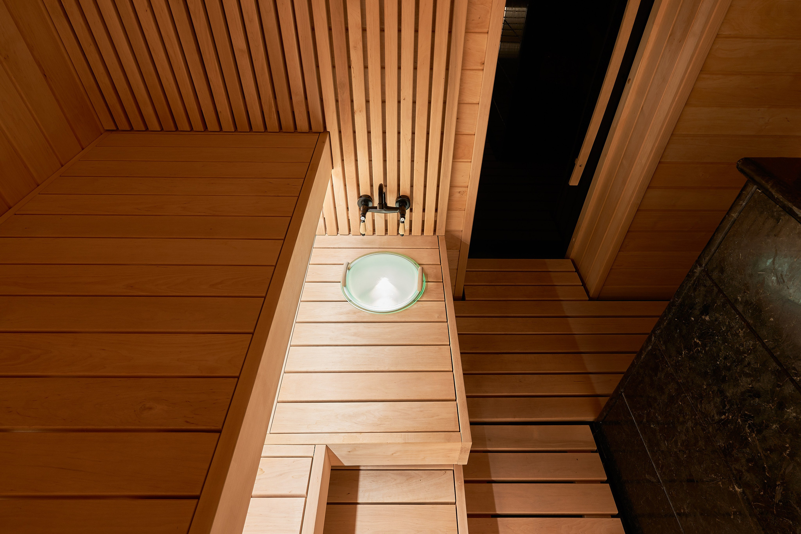 Сауна с 3D пано в виде гор, по проекту MBSaun (Бизнес съемка). Бояршинов Антон Интерьерный фотограф/видеограф Москва