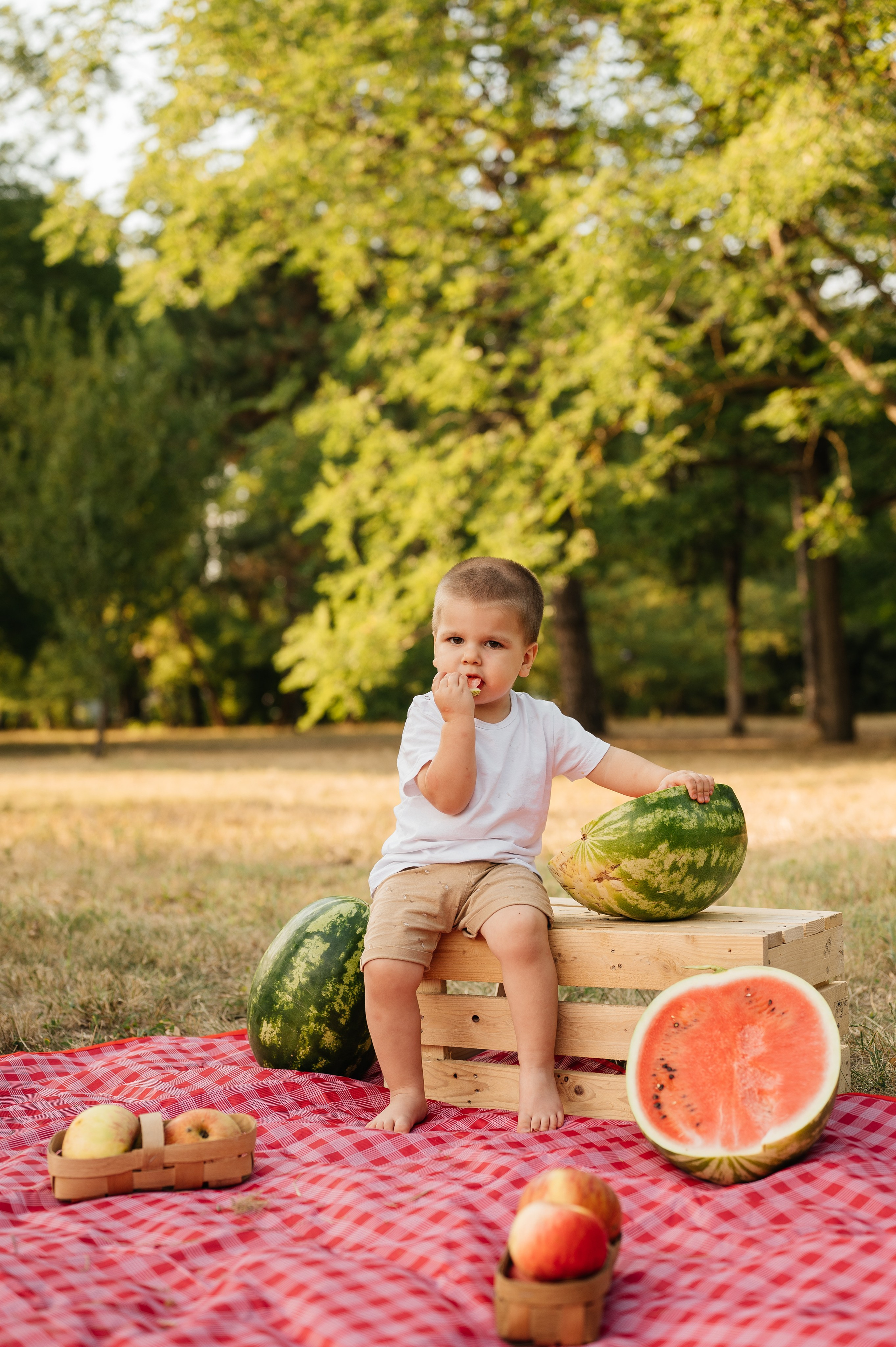 Летняя семейная фотосессия в парке. Свадебный и семейный фотограф в Краснодаре Алина Мельник
