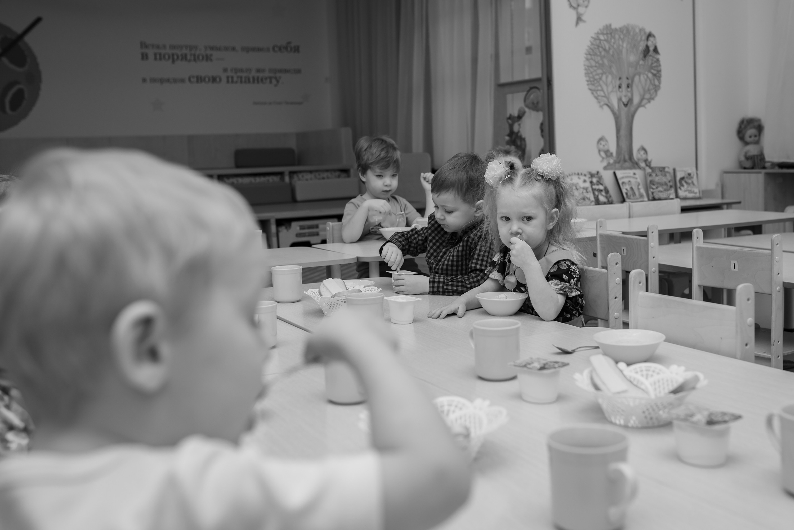Праздник весны в детском саду. Семейный и детский фотограф в Москве Дорогова Екатерина