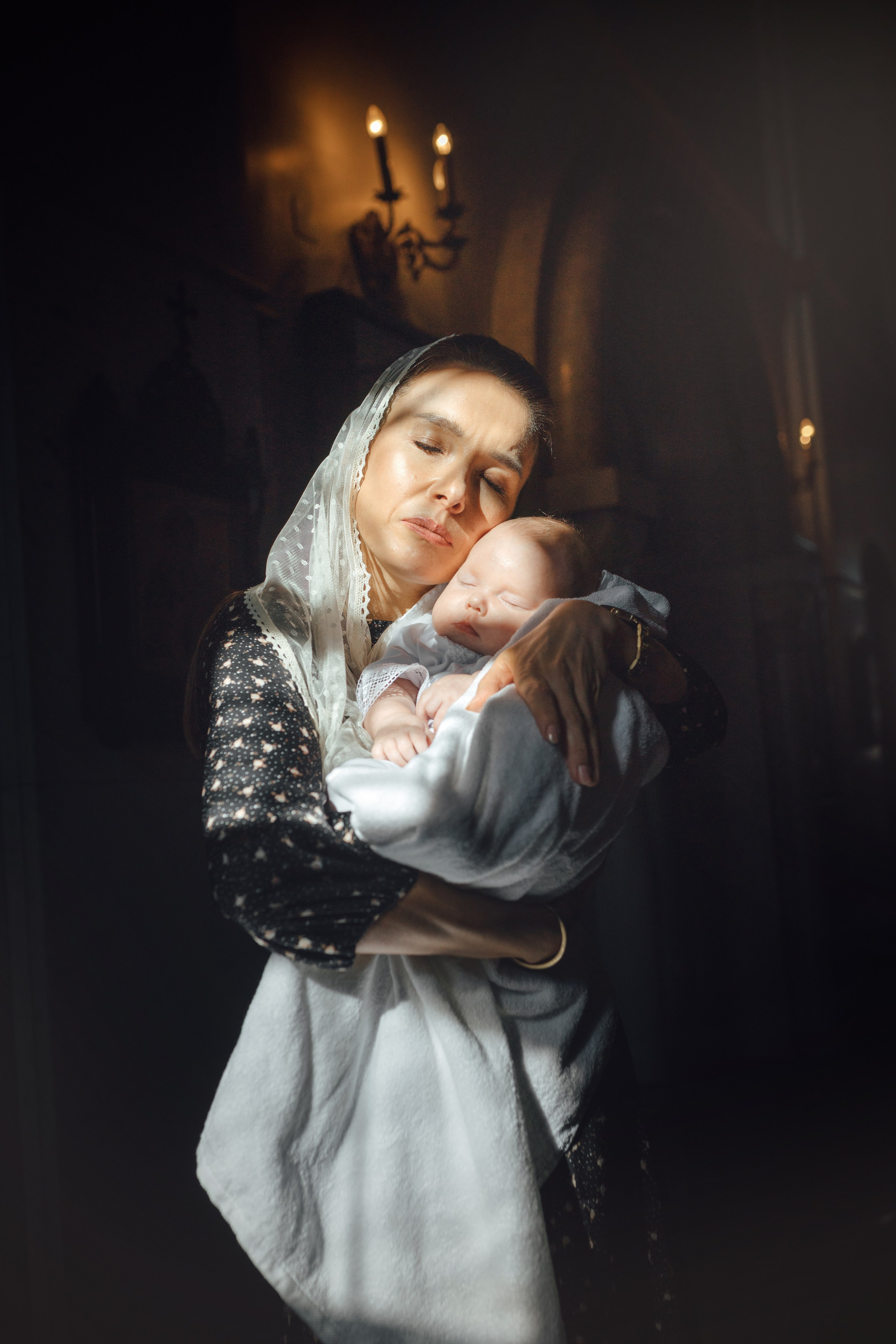 Крещение Тимура храм иконы Всех Скорбящих Радость, октябрь 2024