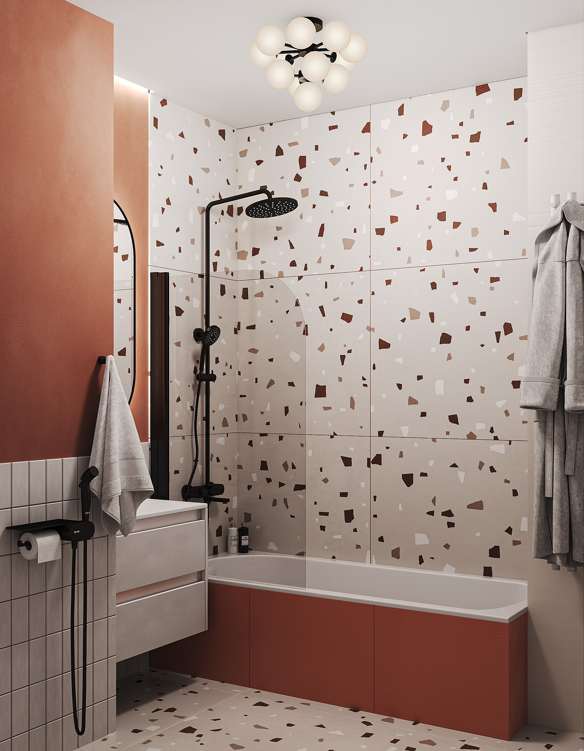 Яркая, сочная и уютная 1-комнатная квартира 🧡