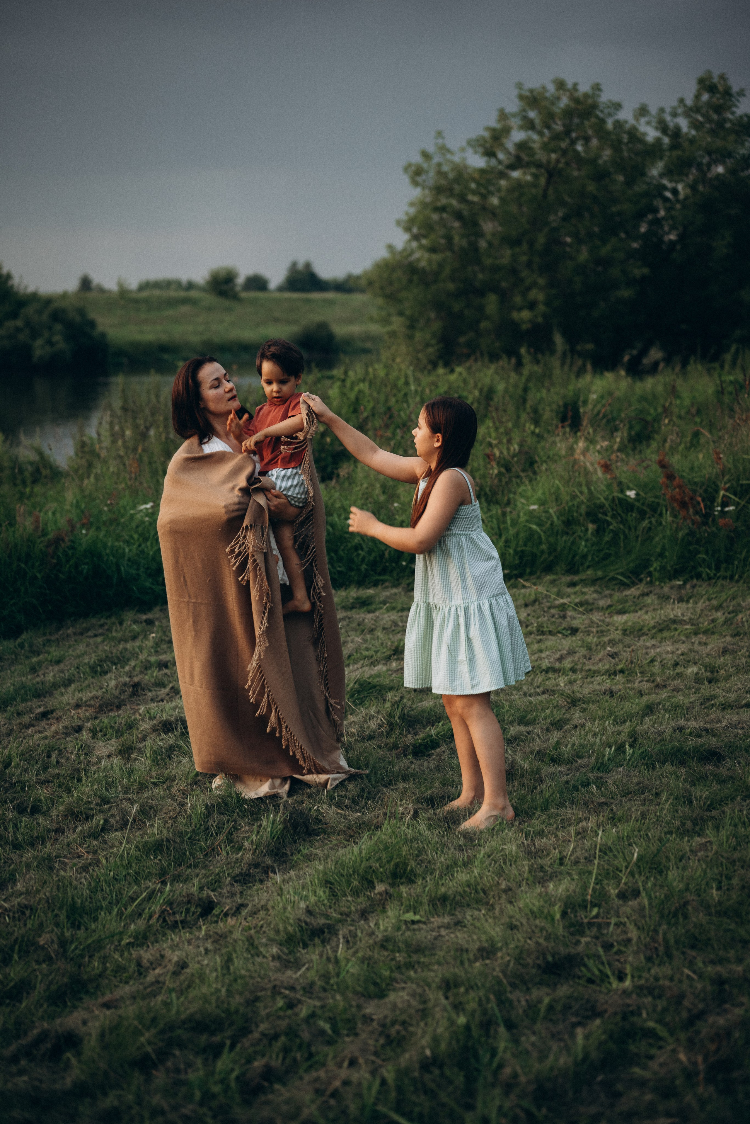 Игры на закате. Семейный фотограф в Москве Дарья Пузикова
