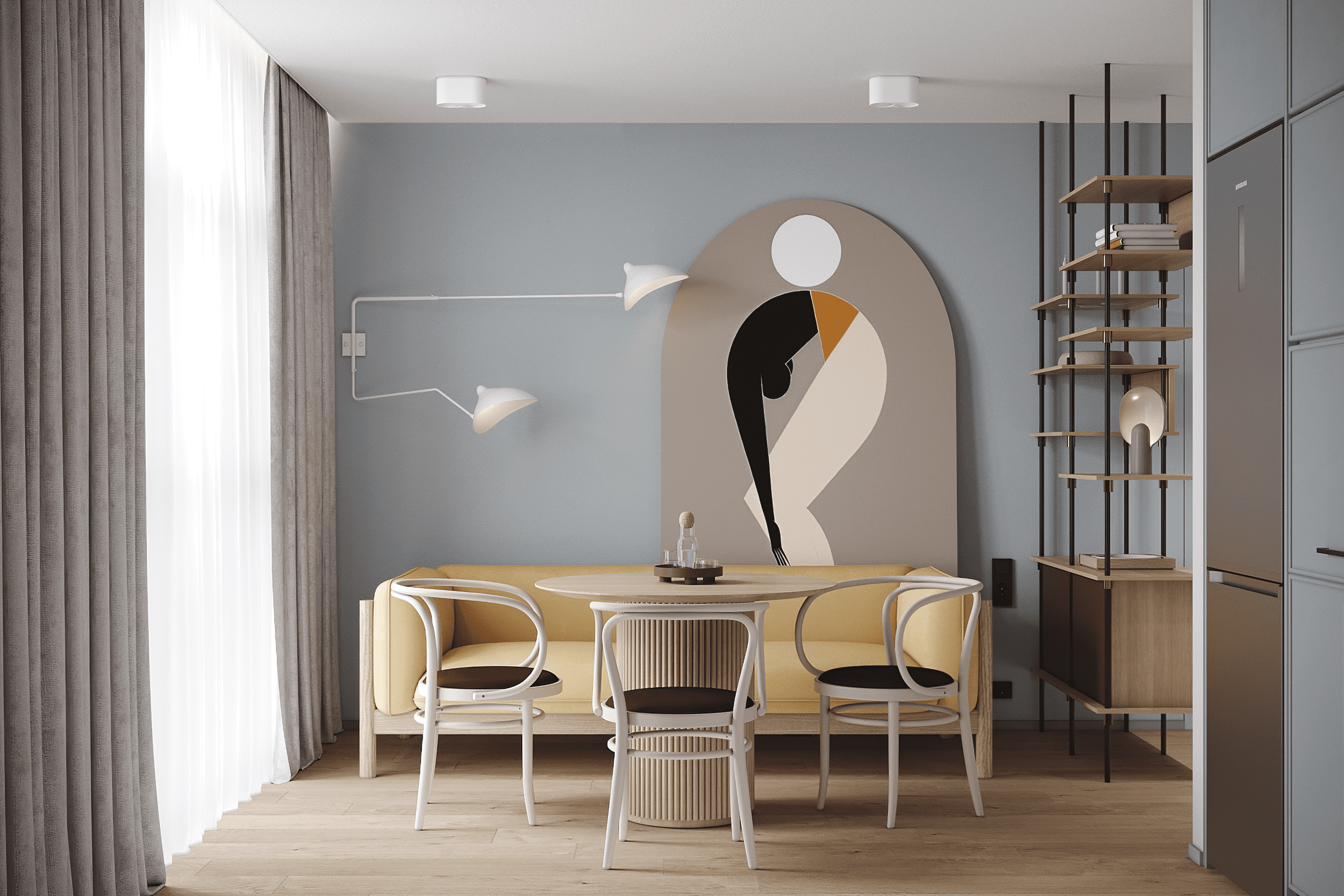 Голубое небо. MIRRO STUDIO Дизайн интерьера и реализация под ключ Варшава