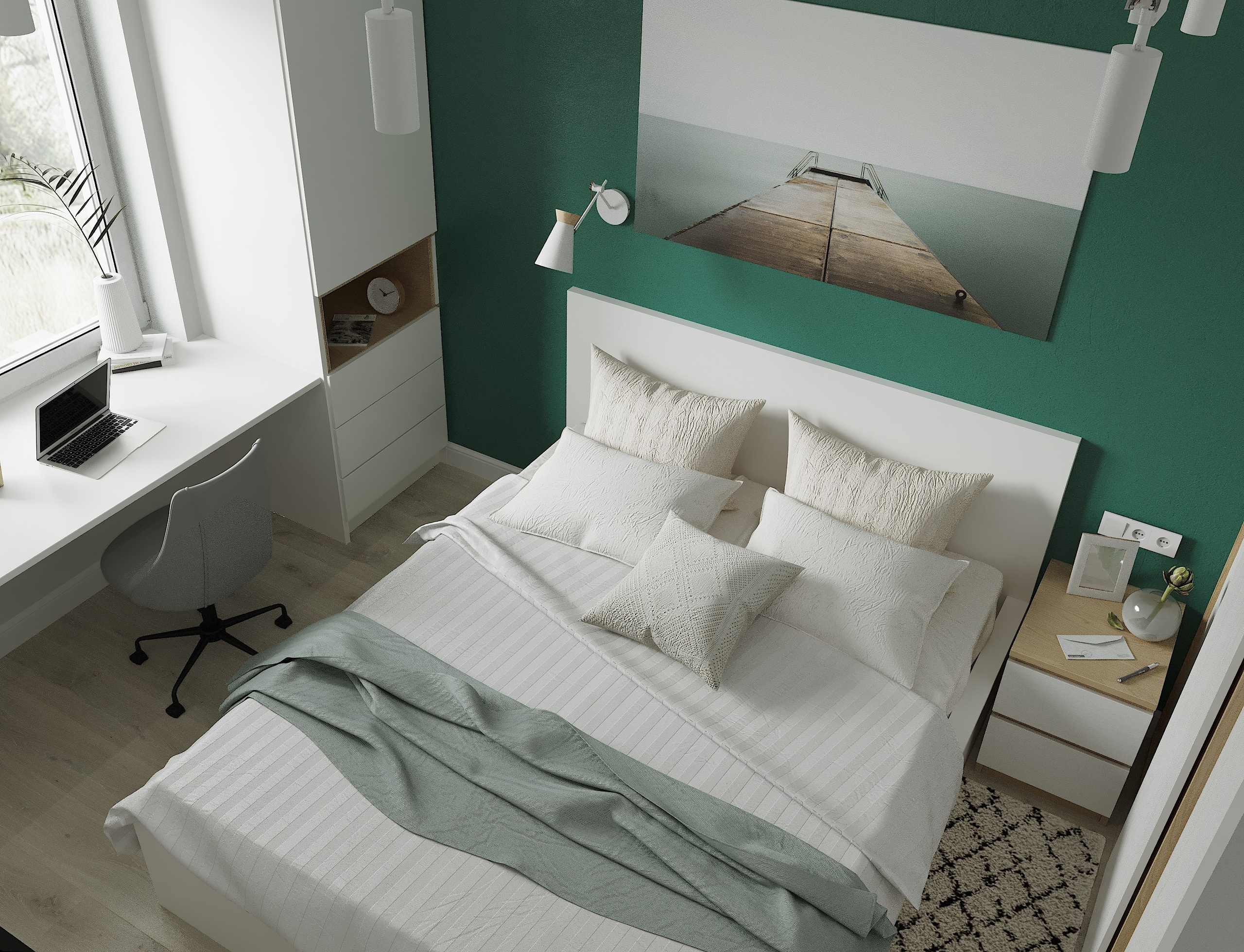 Интерьер в современном стиле с яркими акцентами г. Москва. Lina architector | Дизайн интерьера