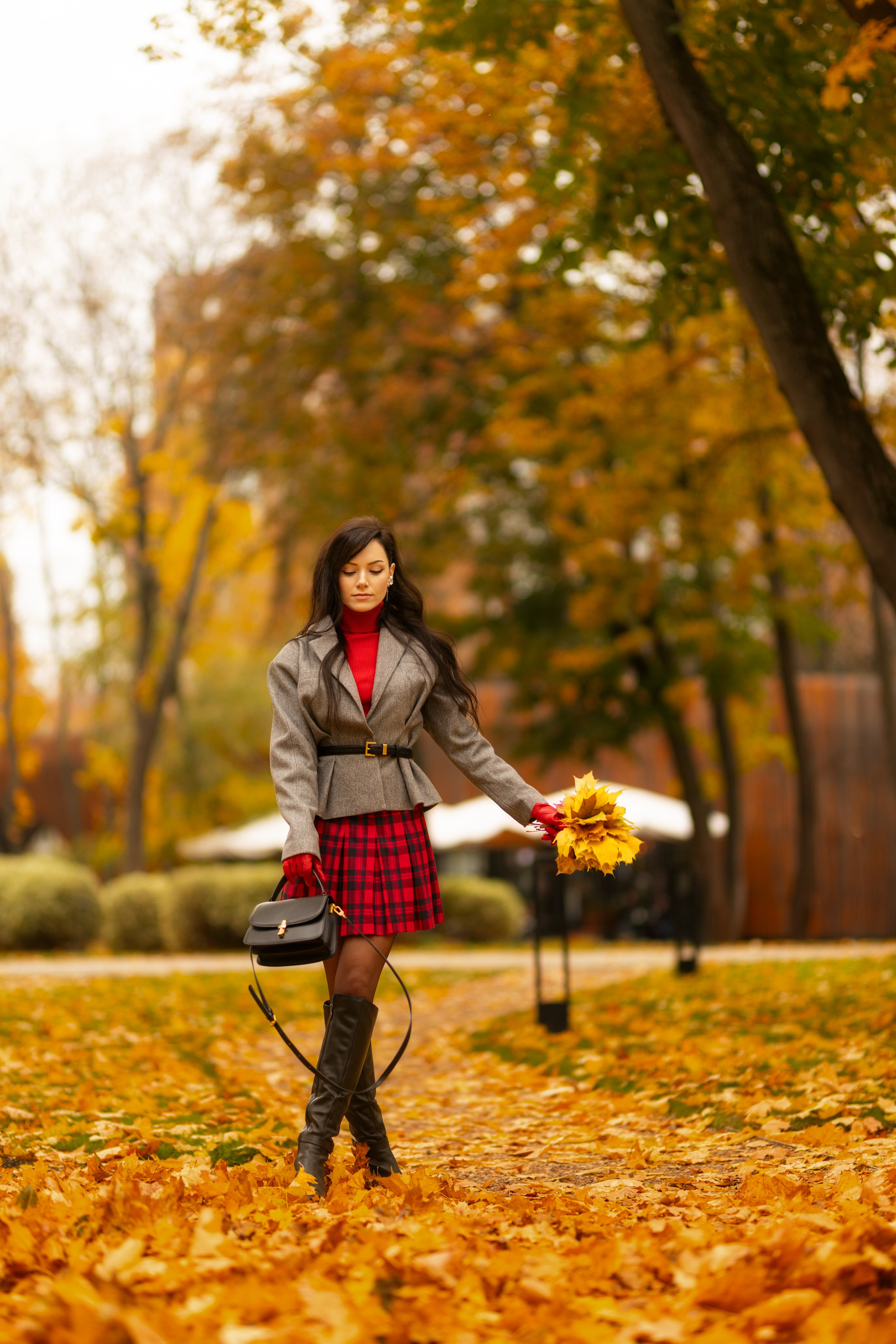 Фотосет с Екатериной в парке на осеннюю тему для «себя». Дмитрий Шульгин, портретный фотограф в Воронеже