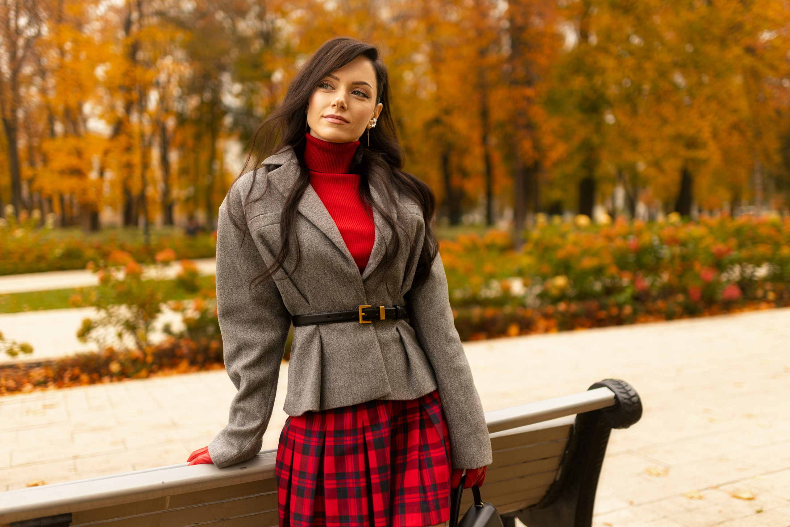 Фотосет с Екатериной в парке на осеннюю тему для «себя»