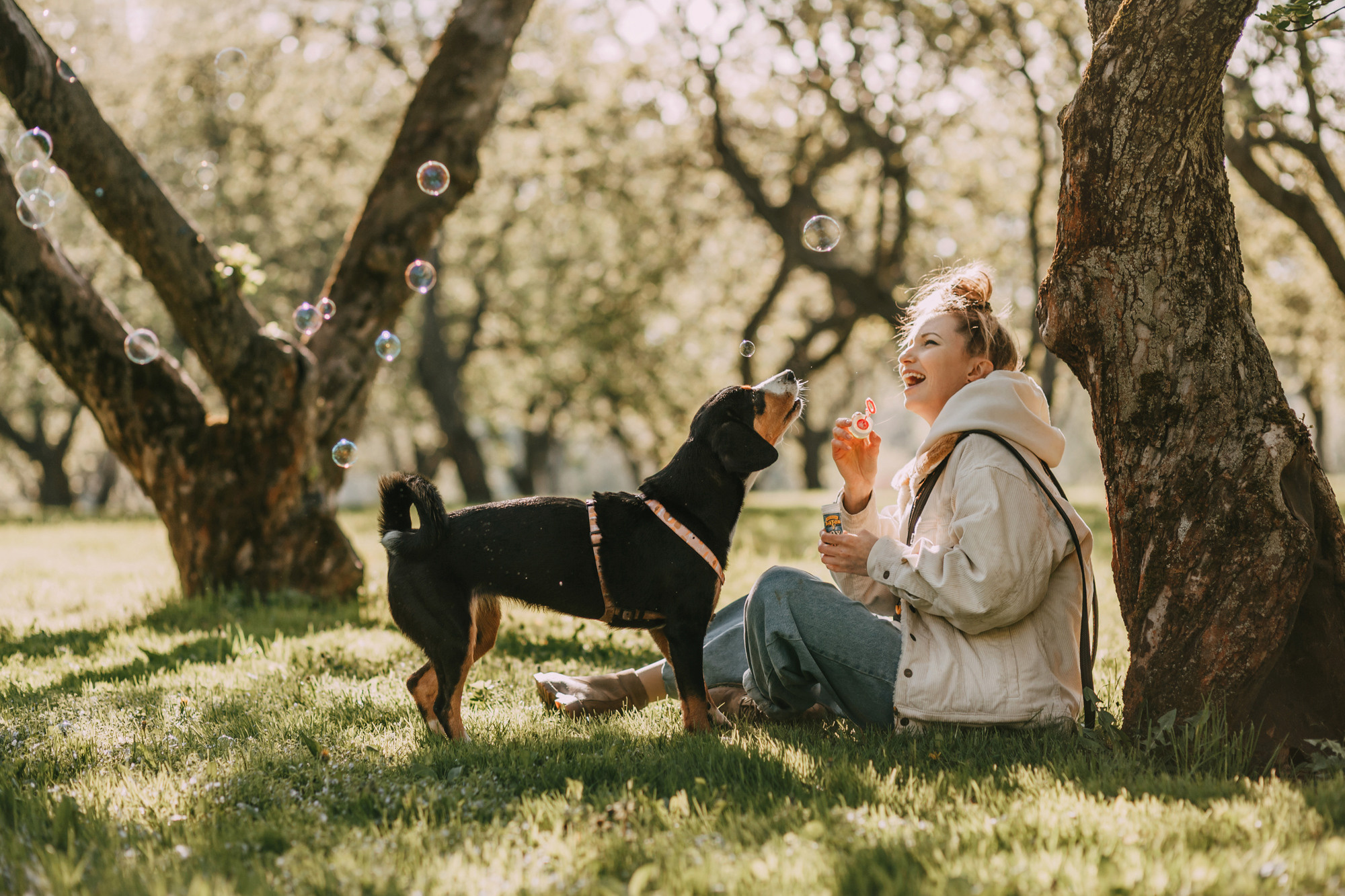 Аня и Вафля. Фотограф-анималист Елена Радченко, Москва