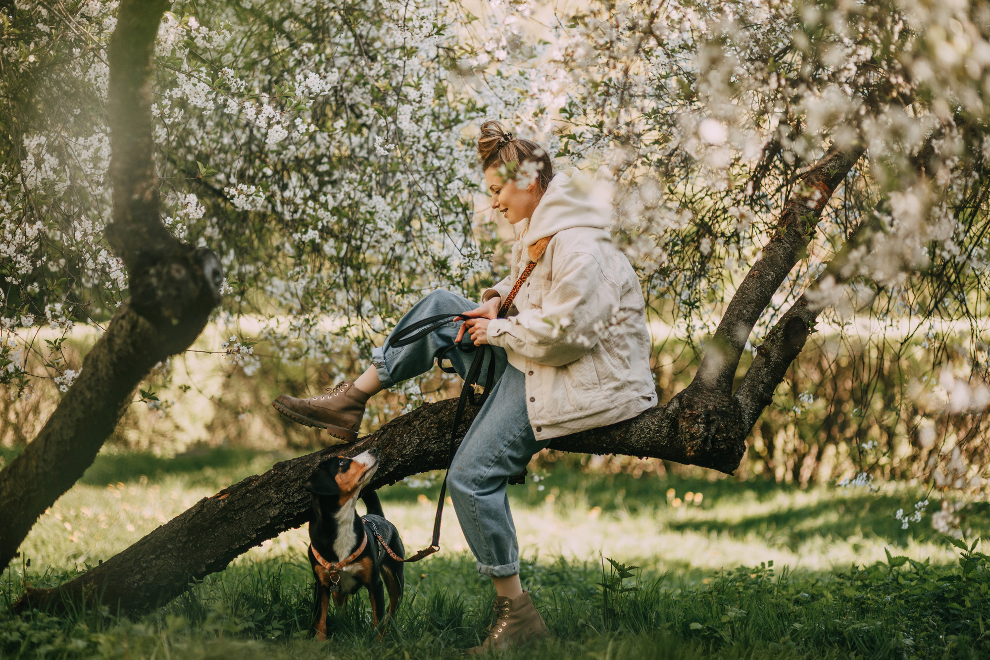 Аня и Вафля. Фотограф-анималист Елена Радченко, Москва