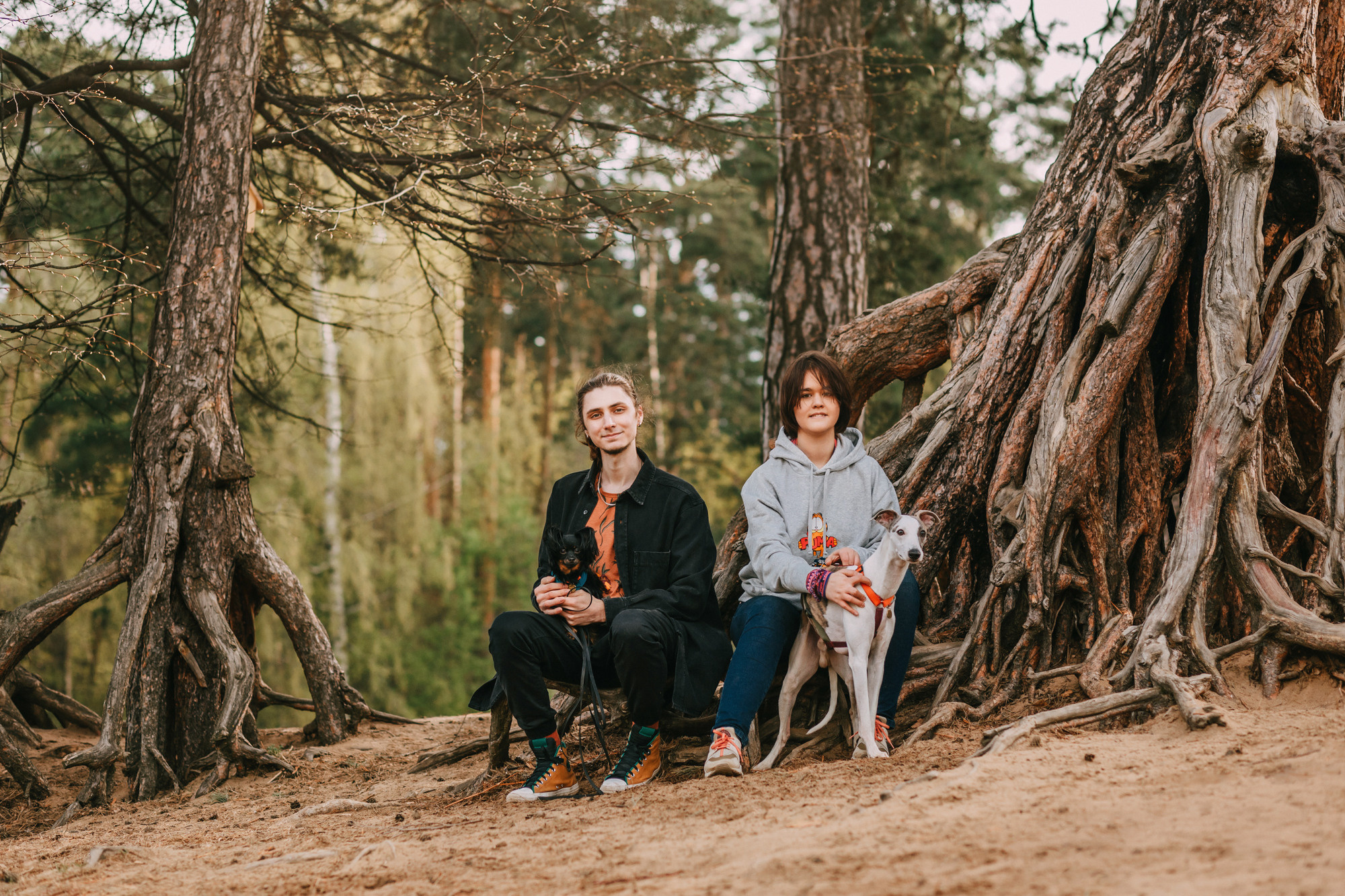 Соня, Максим, Данте и Ланя. Фотограф-анималист Елена Радченко, Москва