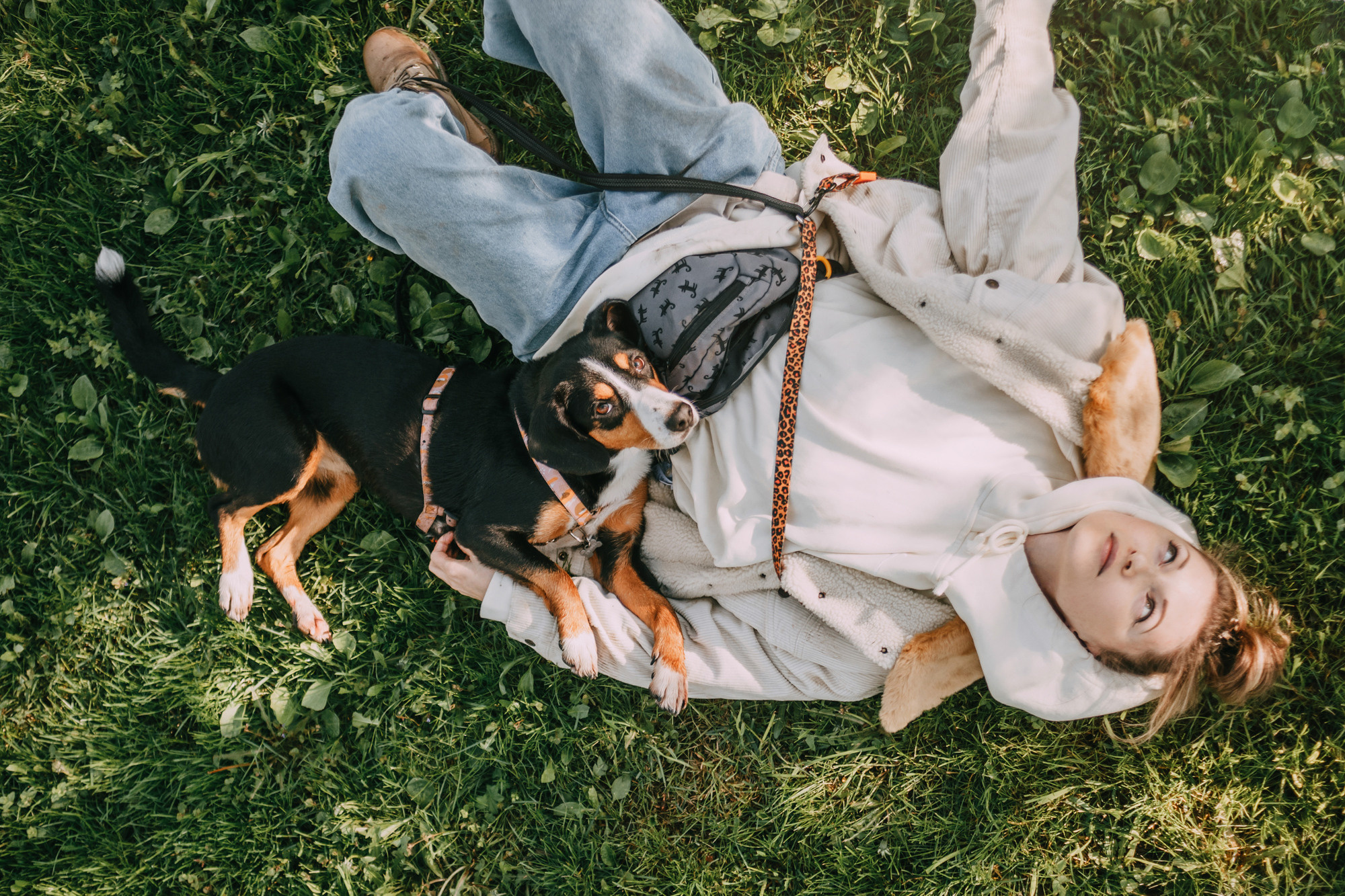 Аня и Вафля. Фотограф-анималист Елена Радченко, Москва