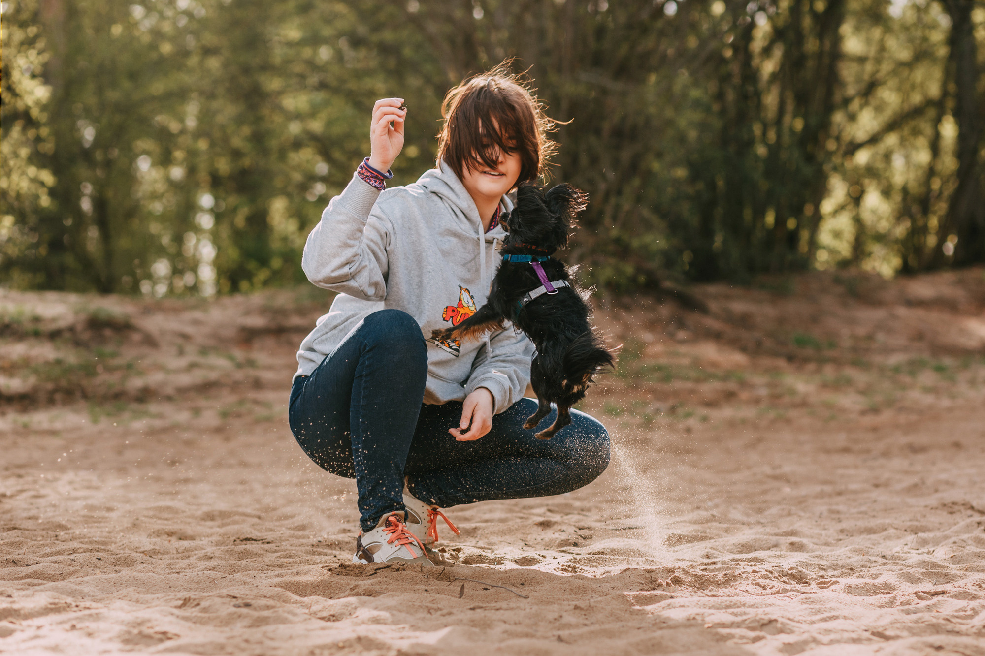 Соня, Максим, Данте и Ланя. Фотограф-анималист Елена Радченко, Москва