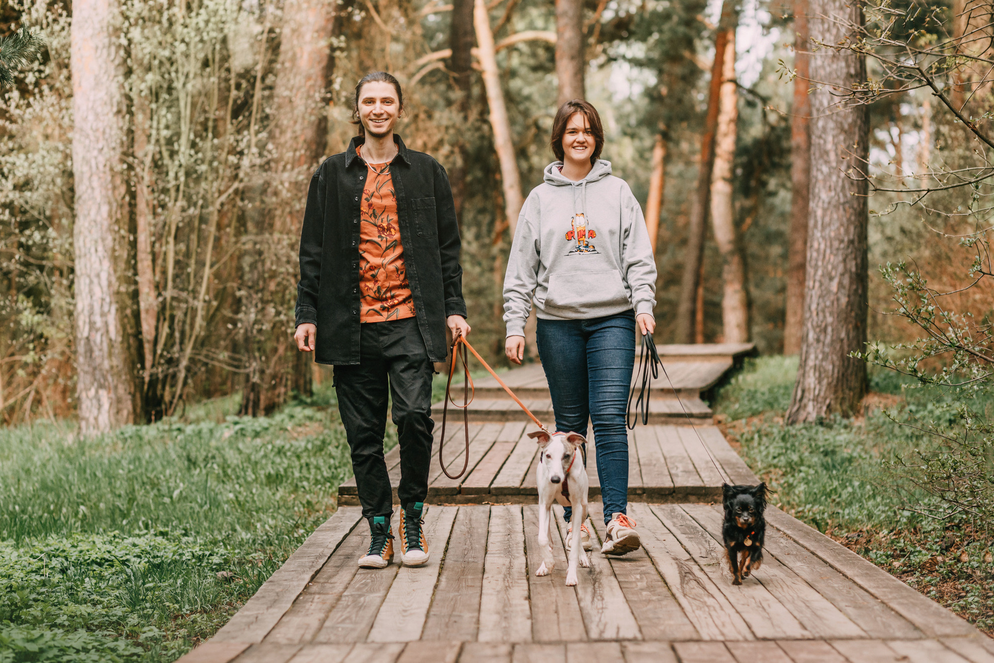 Соня, Максим, Данте и Ланя. Фотограф-анималист Елена Радченко, Москва