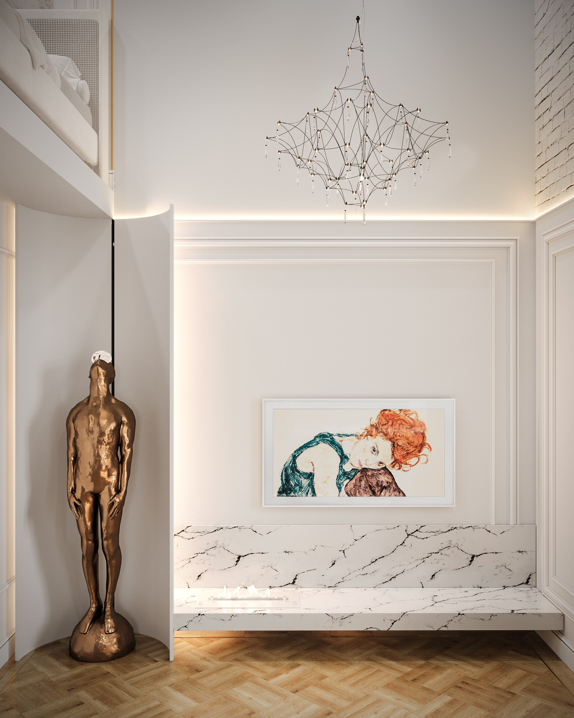 2-х этажная квартира. Студия 3D визуализации