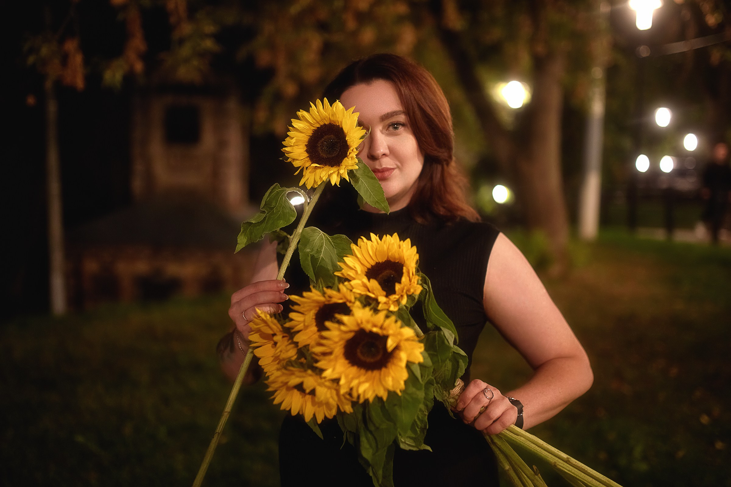 Сентябрьские подсолнухи. Фотограф Роман Желтухин