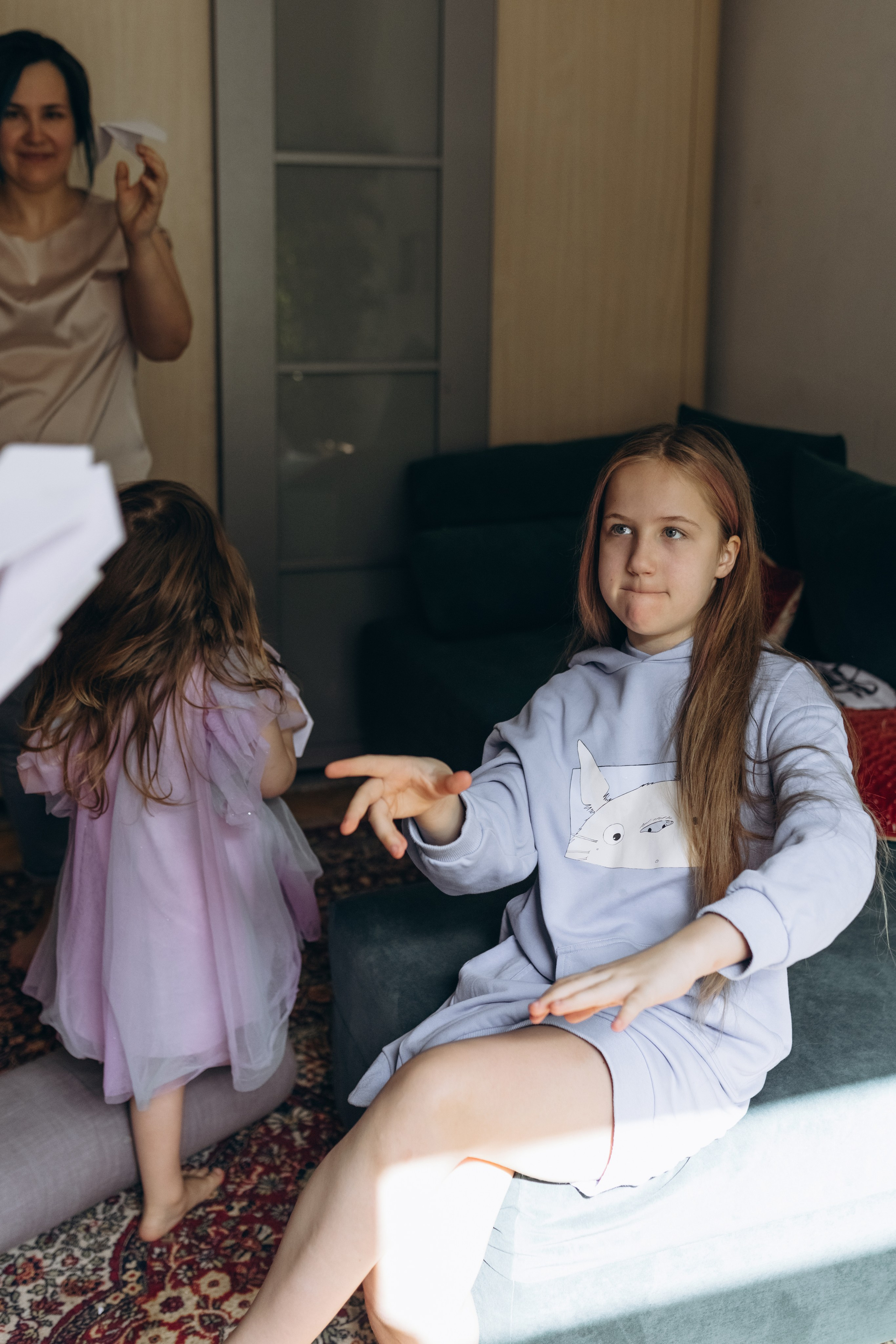 Катя, Ева, Ариша. Фотограф Людмила Оюн