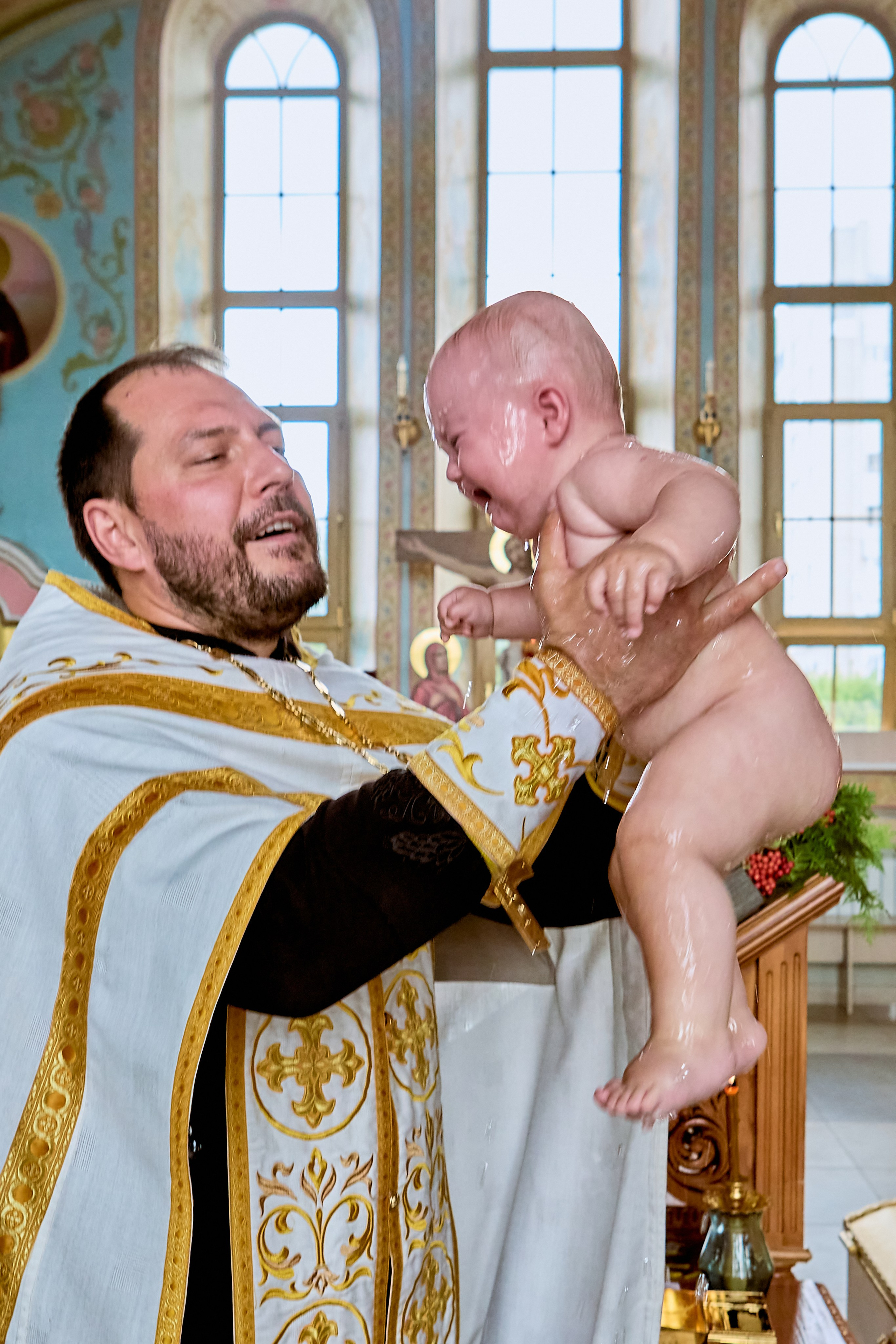 Фотосессия таинства Крещения младенца Евсевии г Дзержинск