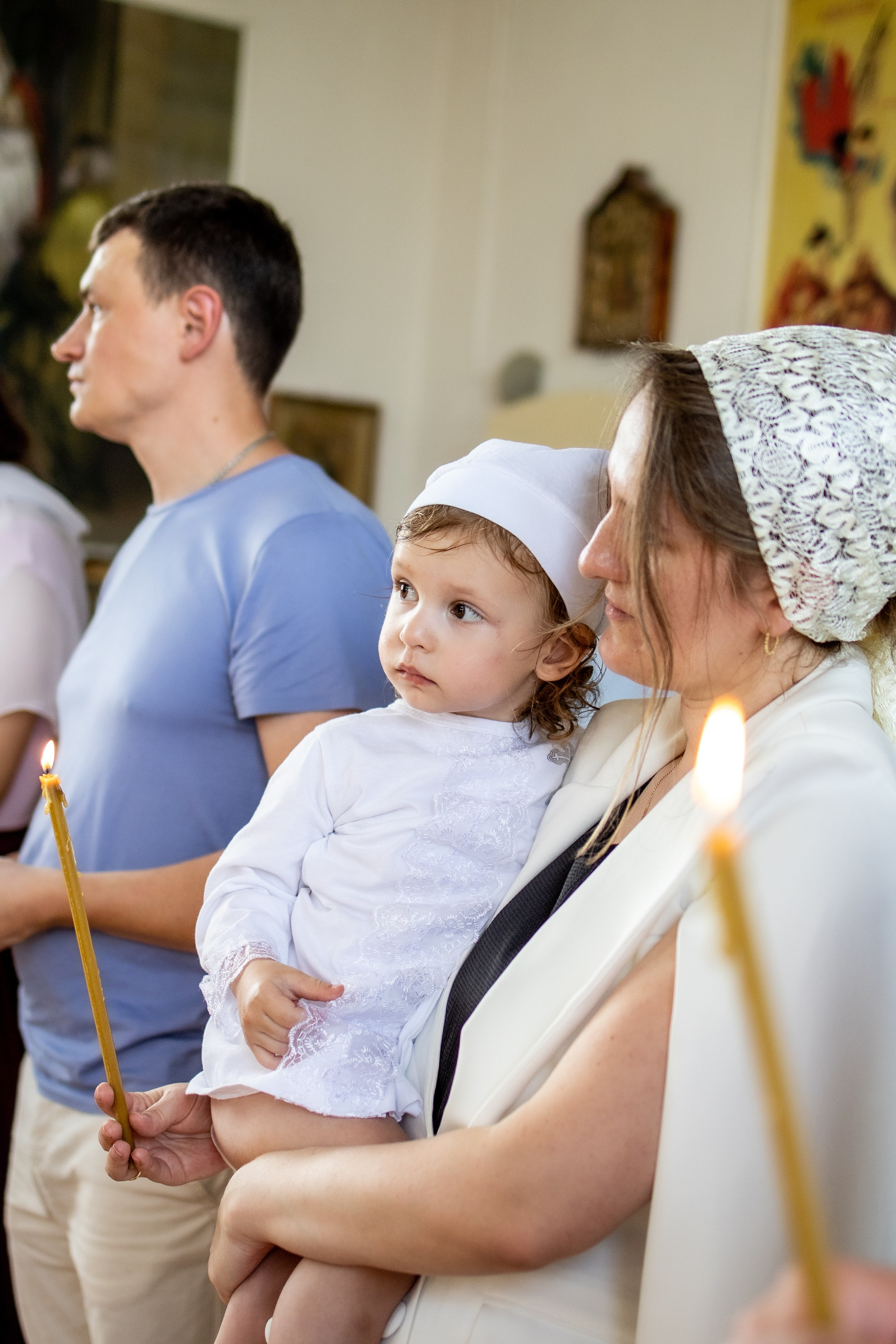 Таинство Крещения Евы, Арины и Дарьи. Фотограф Надежда Лукьянова