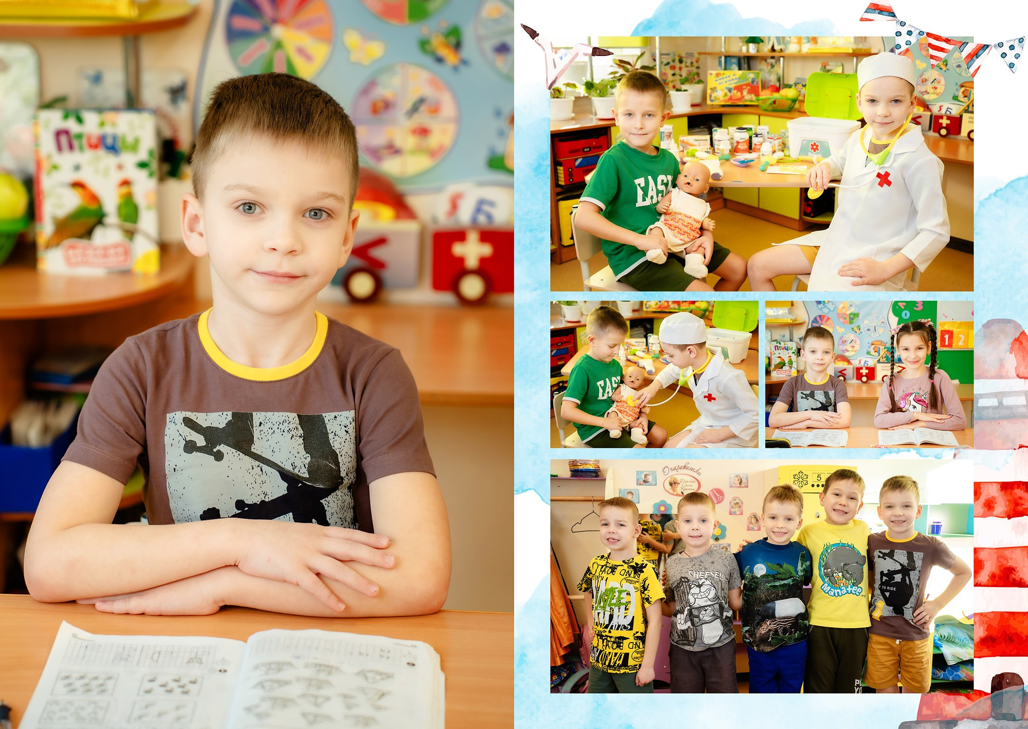 Дизайн альбомов Детский сад. Детский и Школьный фотограф во Владивостоке. Выпускные альбомы