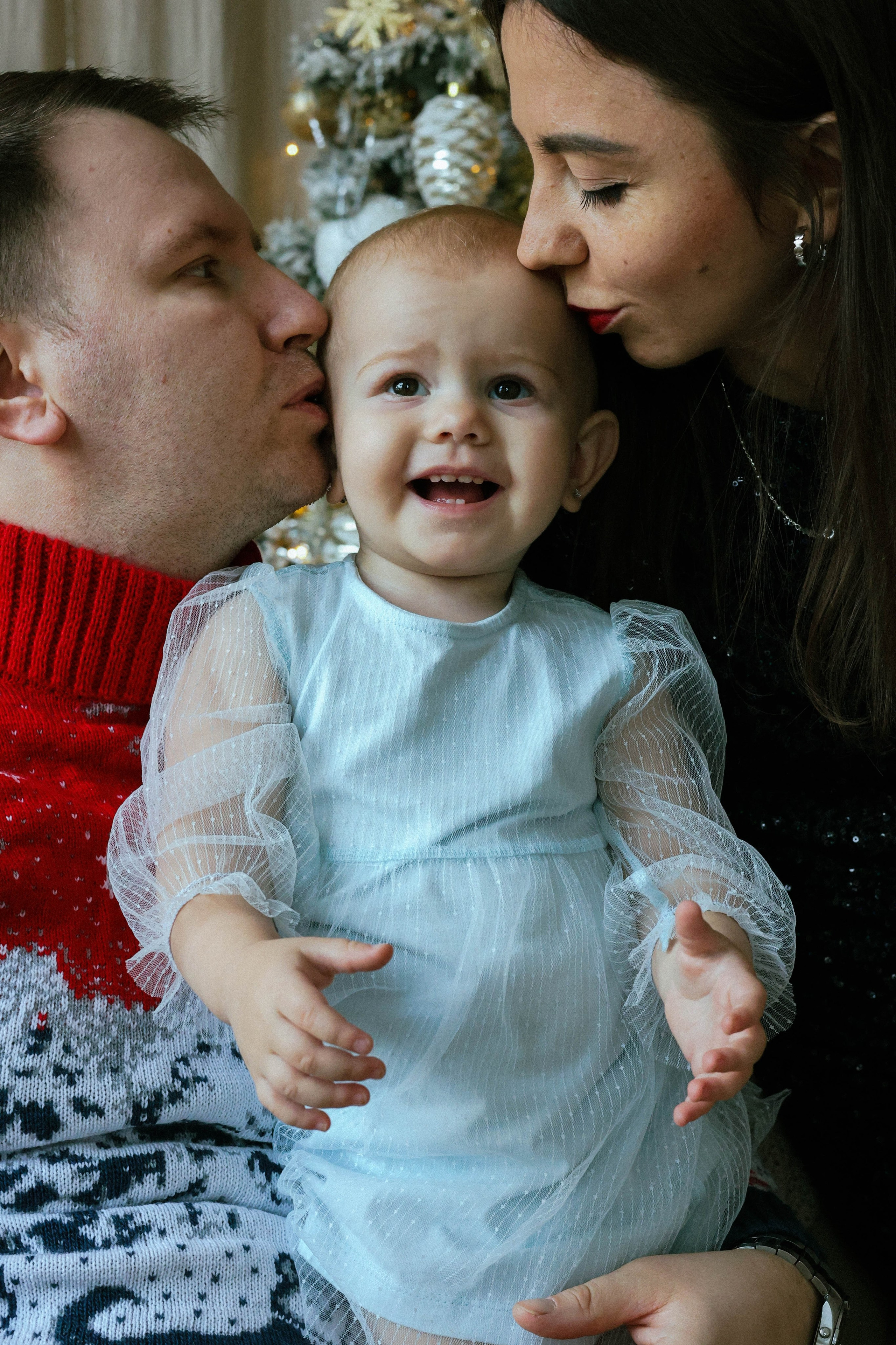 Новогодняя история «Ирина и ее семья». Фотограф в Москве Анастасия Калинина