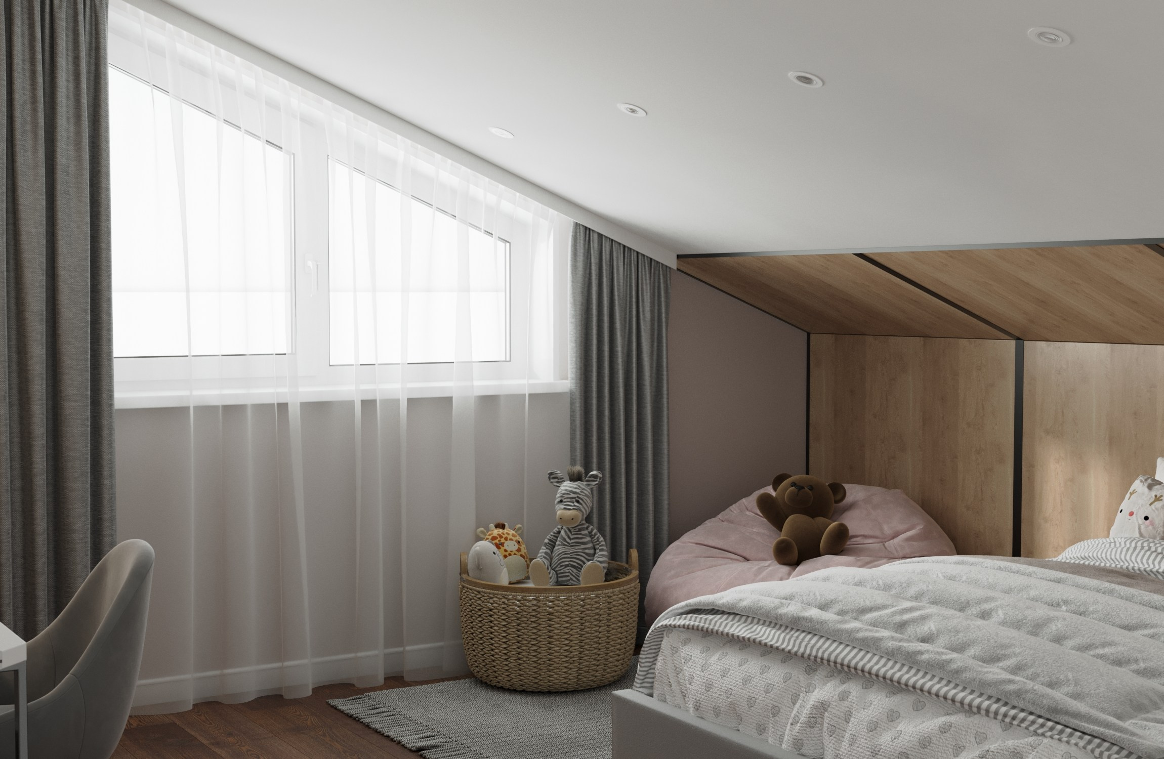 Проект квартиры в Хрустальном парке. 3D-дизайнер Кристина Пуляевская