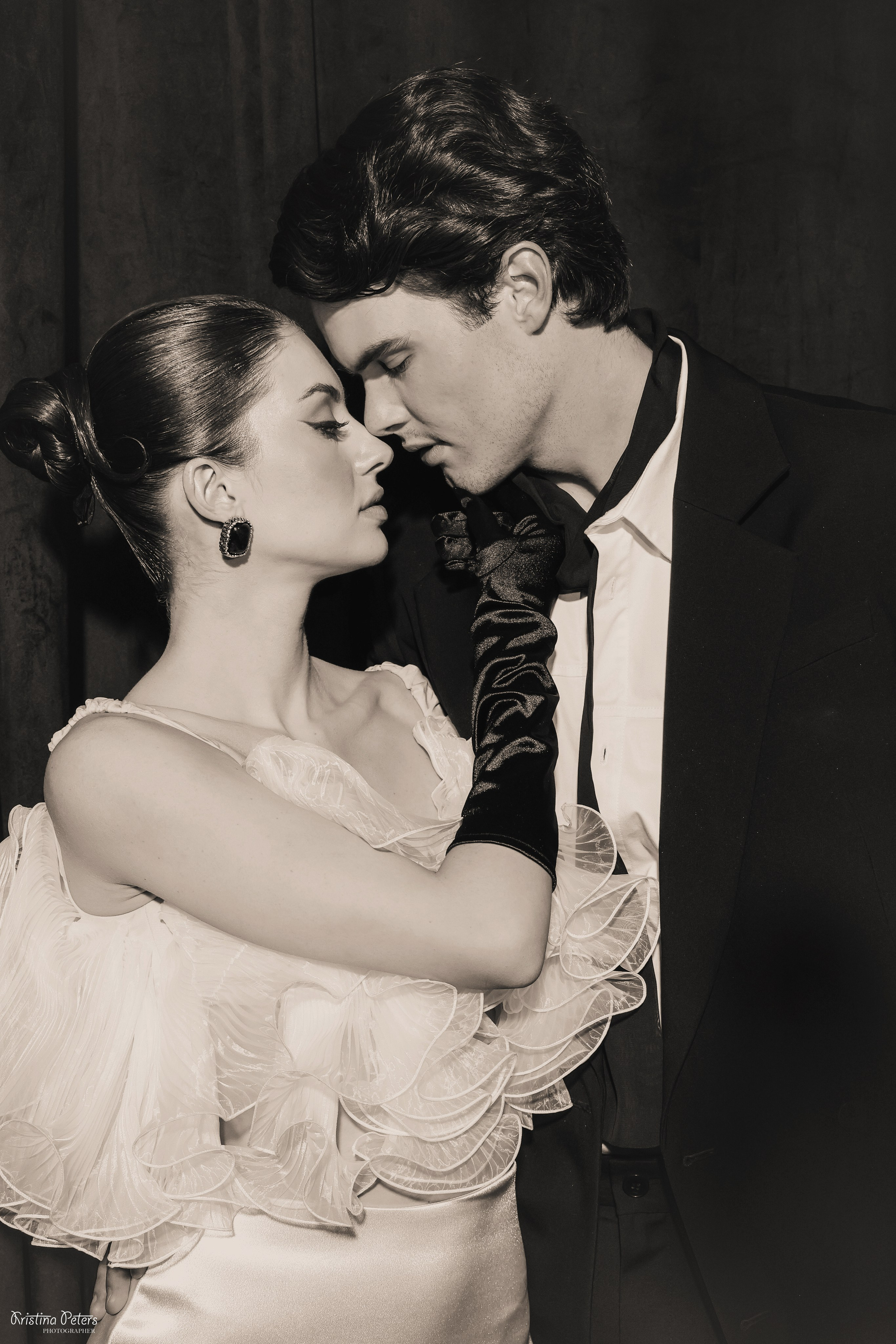 Ретро свадьба черно-белое