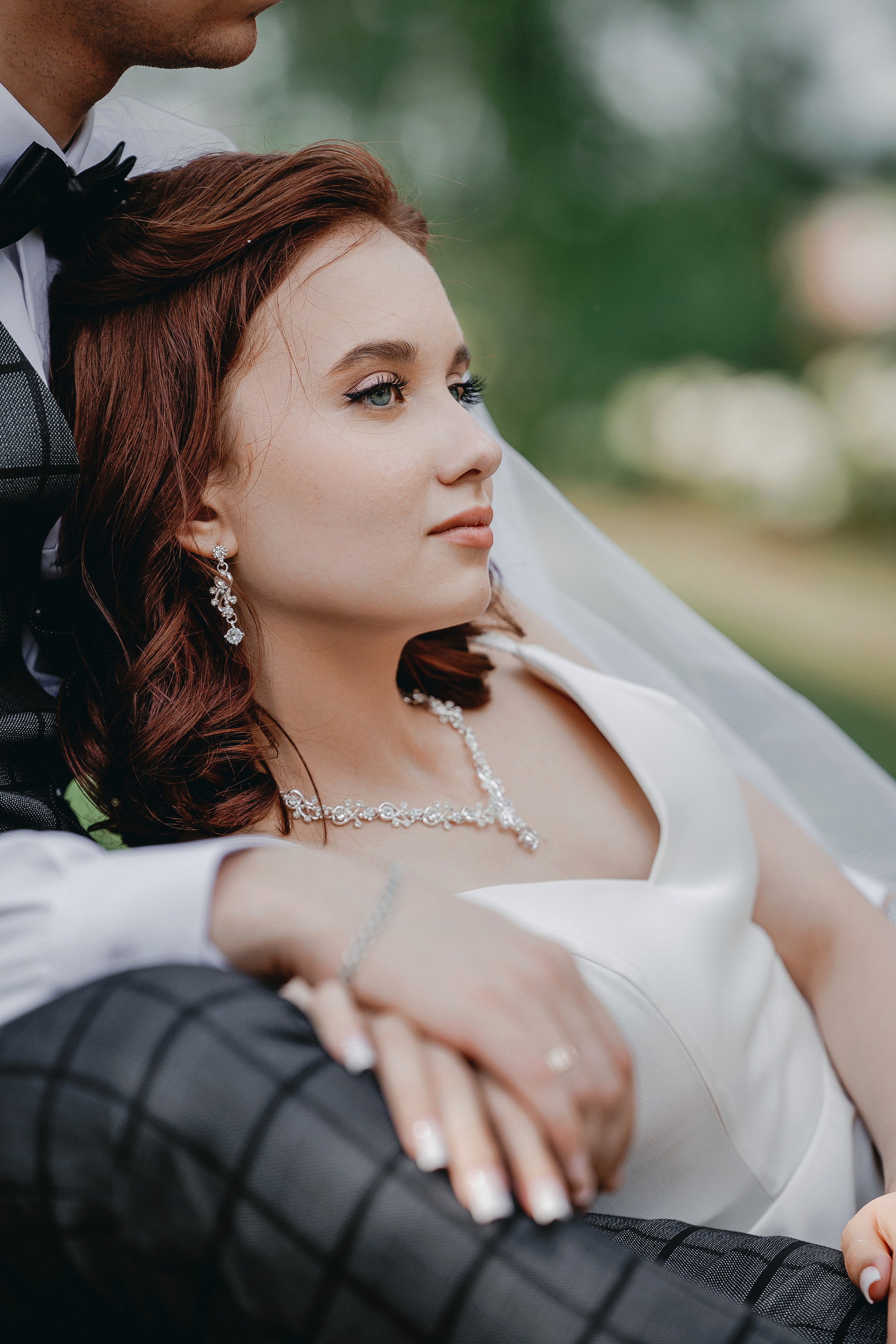 съёмка невесты в парке 