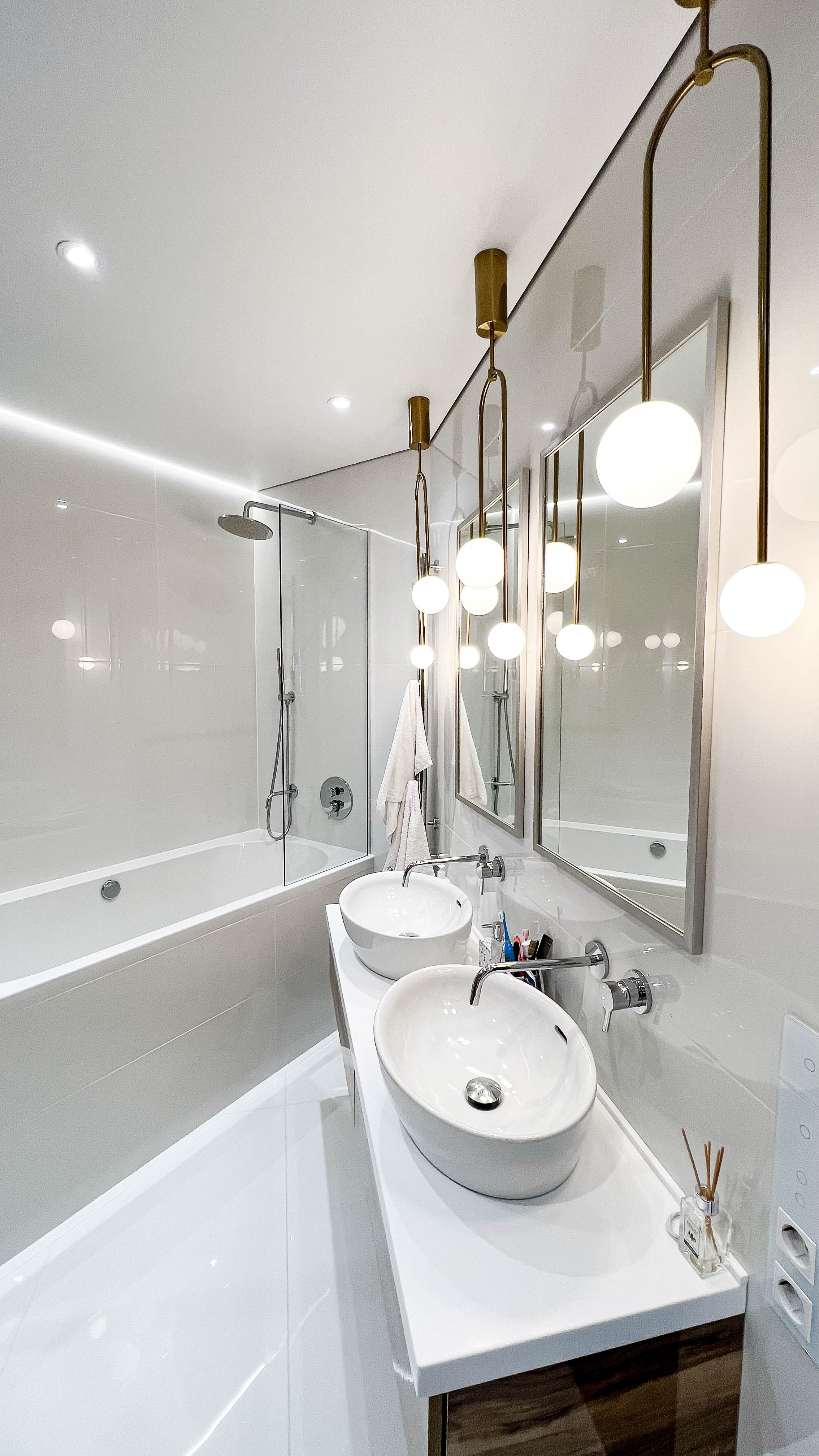 The apartment is in a modern style. Fotograf Dmitrii Donets