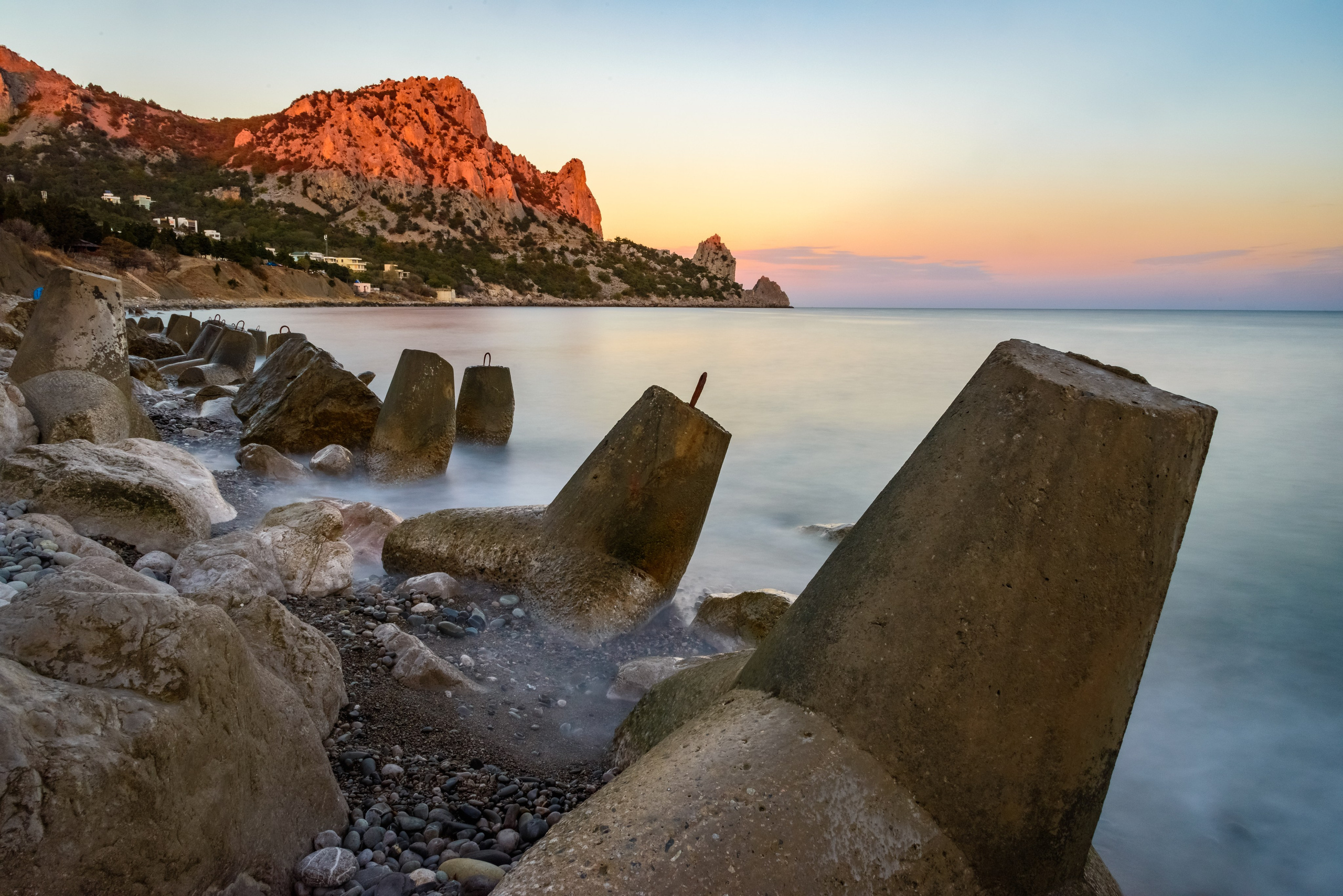 Кацивели. Побережье Чёрного моря.