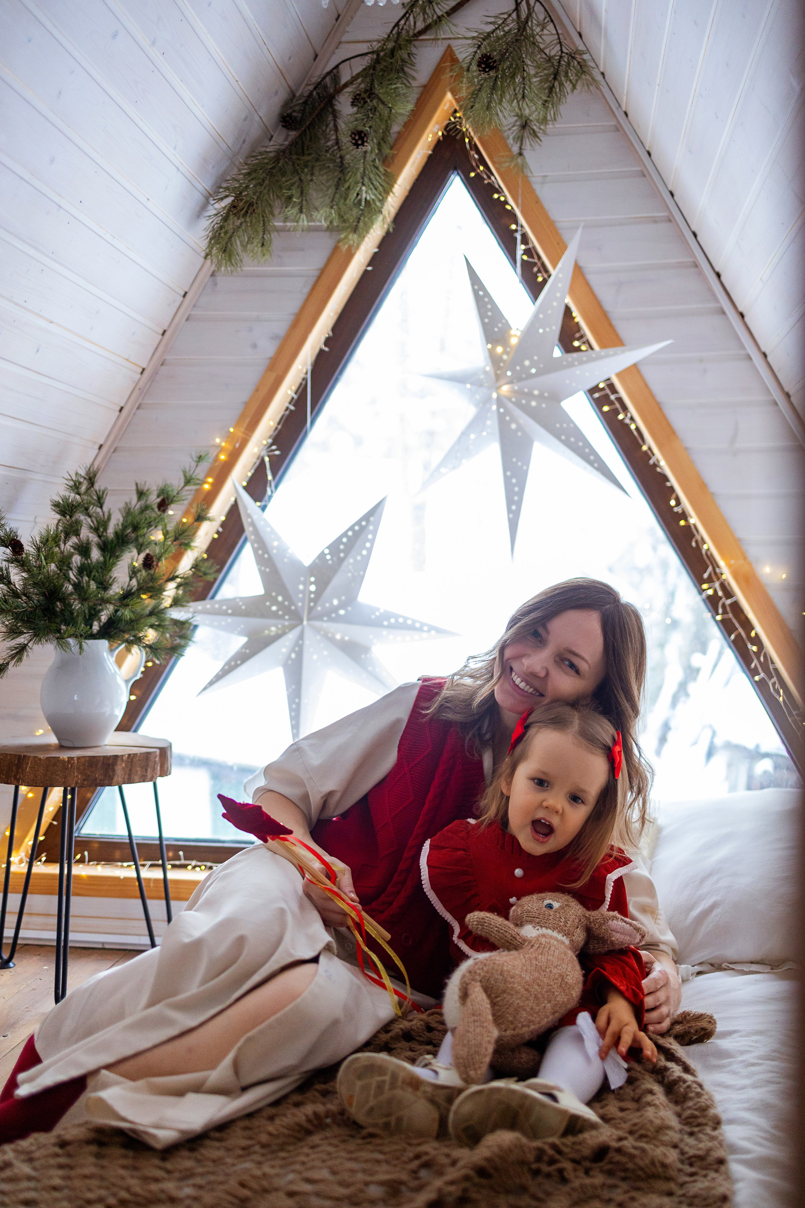 Новогодняя история. Мама и дочка. Фотограф Ульянкина Мария