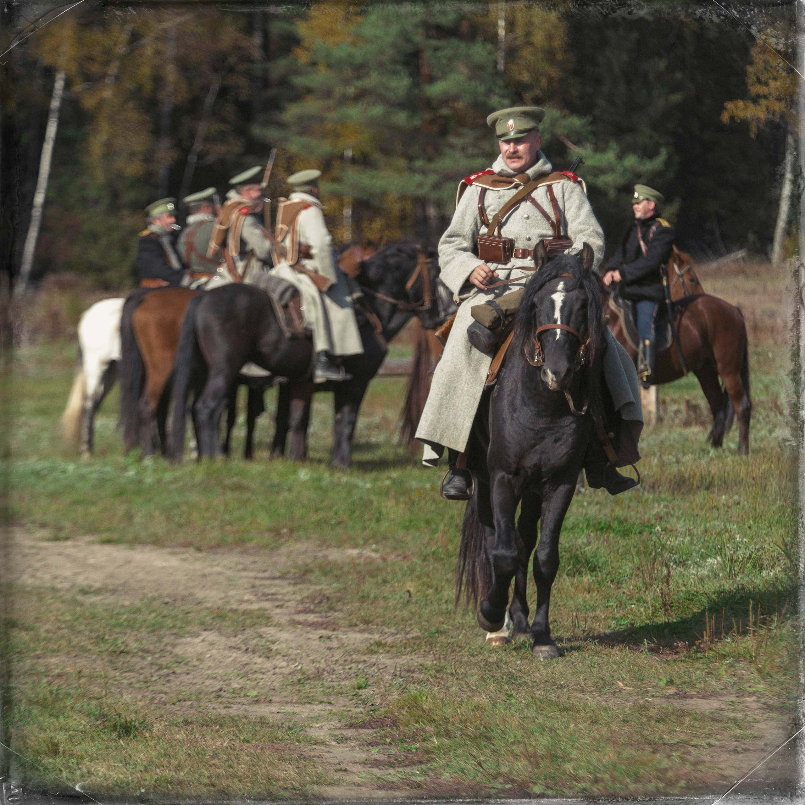 Реконструкция боев на Восточном фронте осенью 1915 года. Юлия Розанова, коммерческий фоторепортаж в Москве