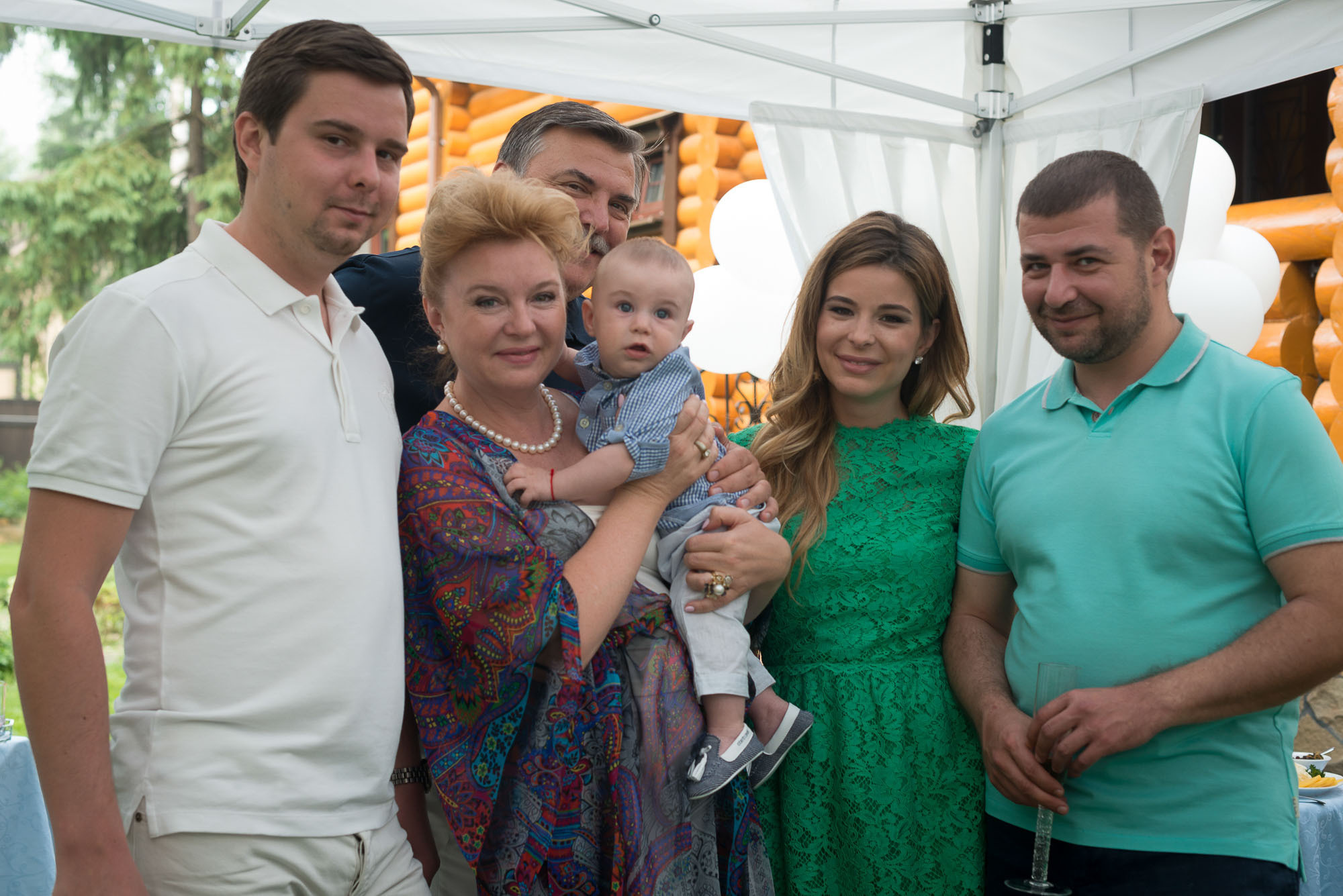 Давид 1 год. Праздник на даче. Юлия Розанова, коммерческий фоторепортаж в Москве