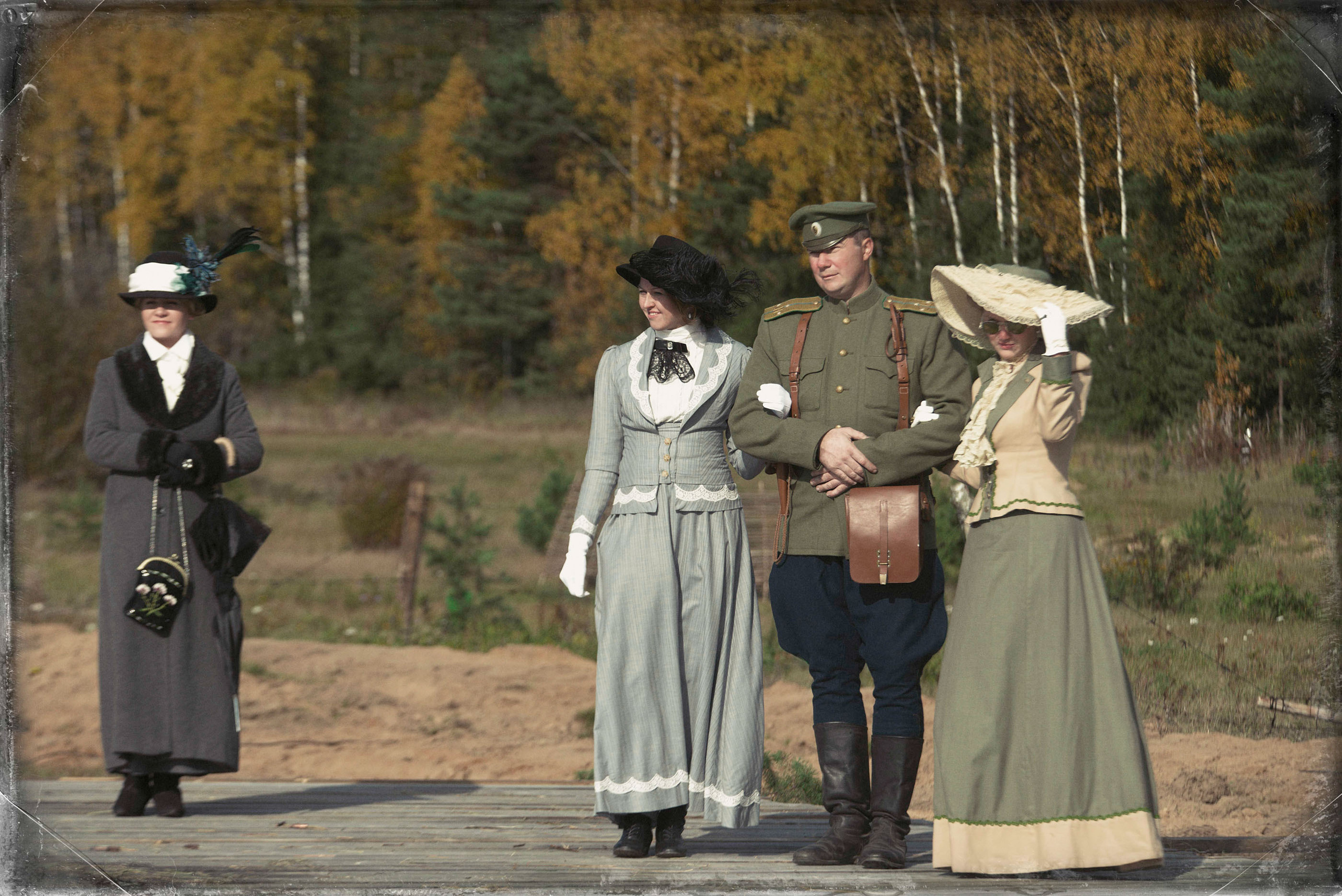 Реконструкция боев на Восточном фронте осенью 1915 года. Юлия Розанова, коммерческий фоторепортаж в Москве