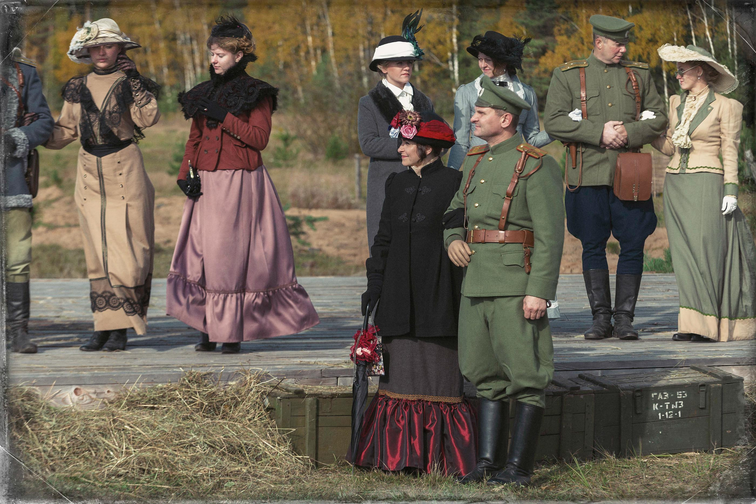 Реконструкция боев на Восточном фронте осенью 1915 года. Юлия Розанова, коммерческий фоторепортаж в Москве