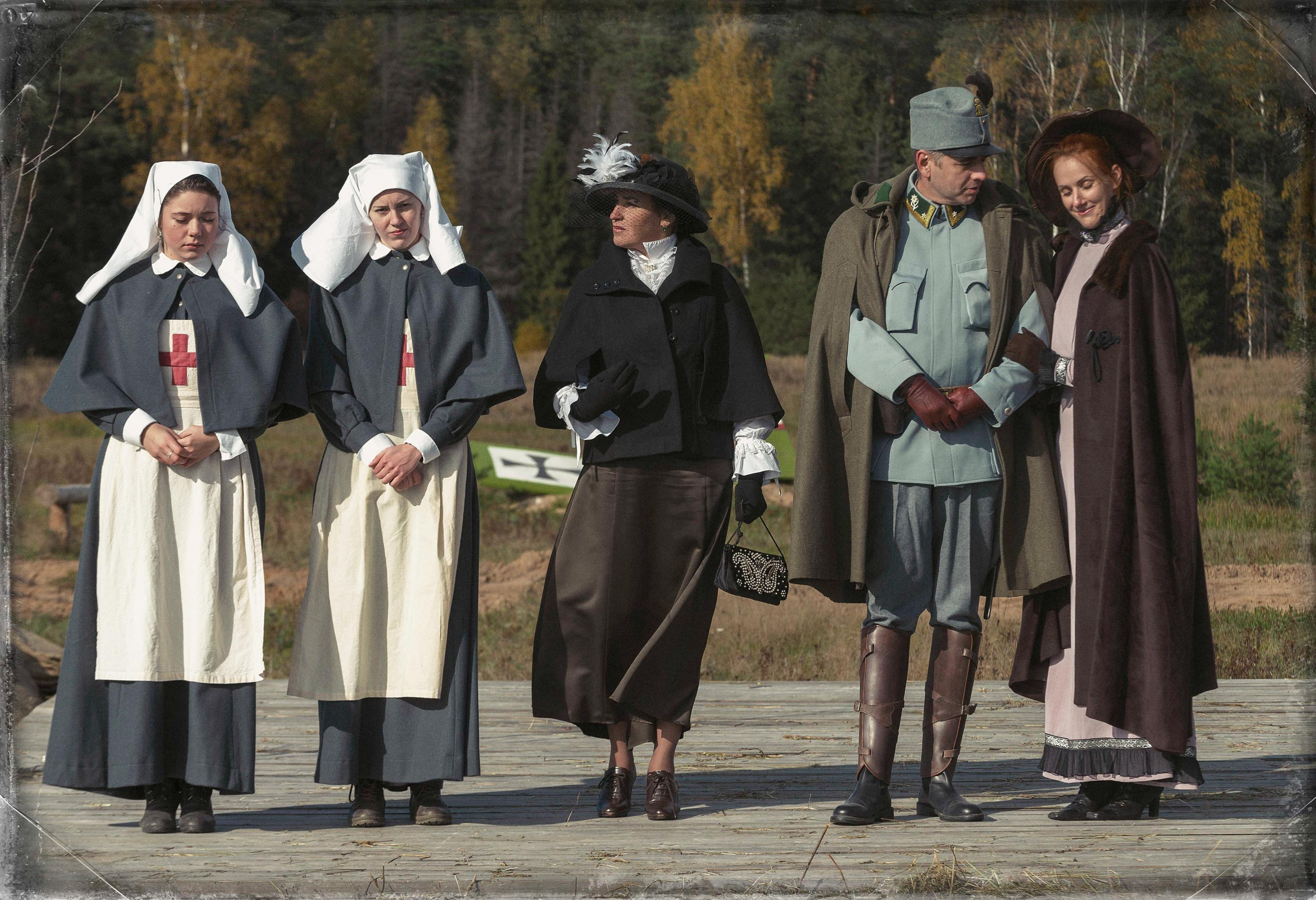 Реконструкция боев на Восточном фронте осенью 1915 года. Юлия Розанова, коммерческий фоторепортаж в Москве